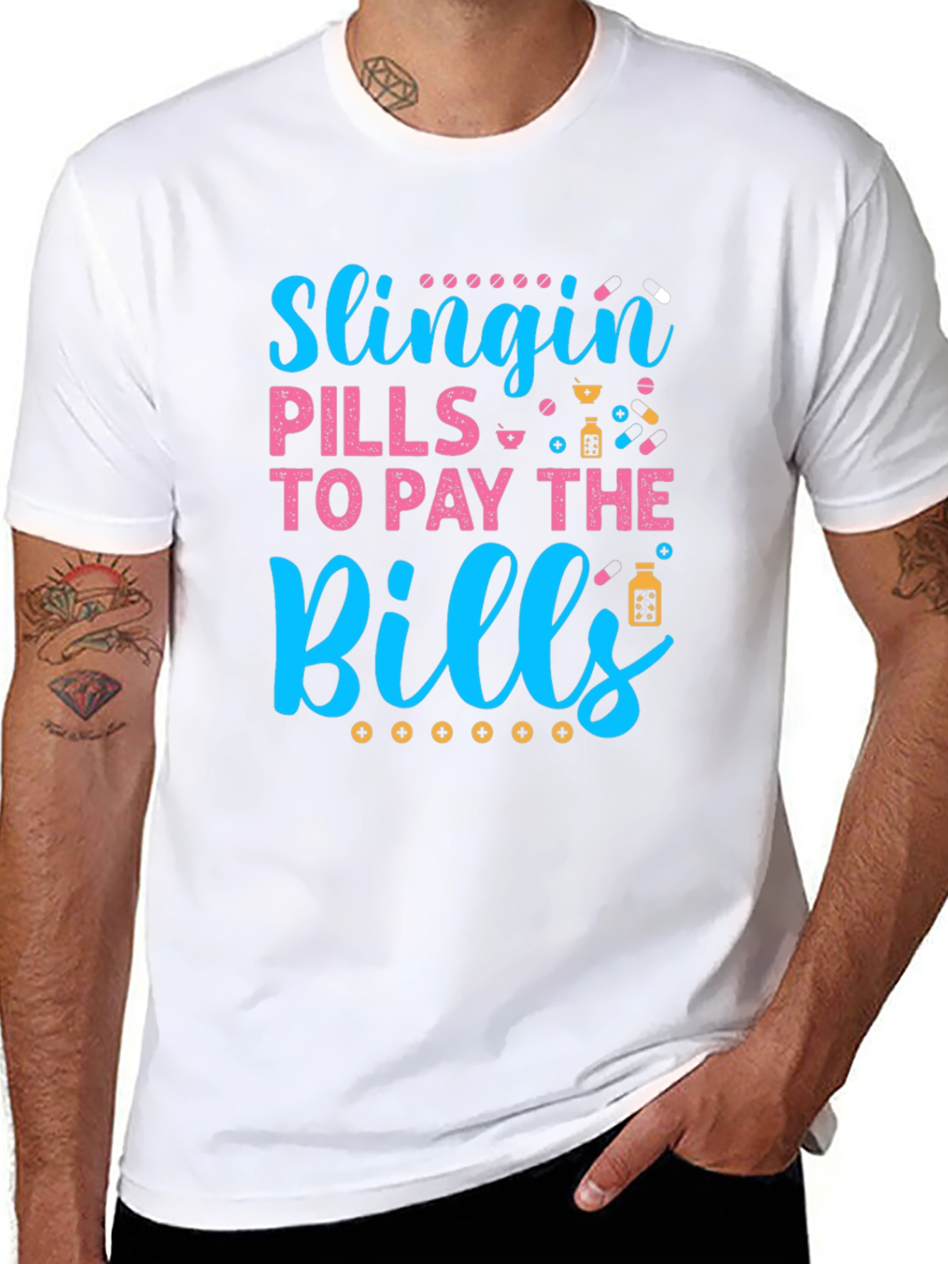 Slingin Pills T-Shirt - Pharmacy Humor