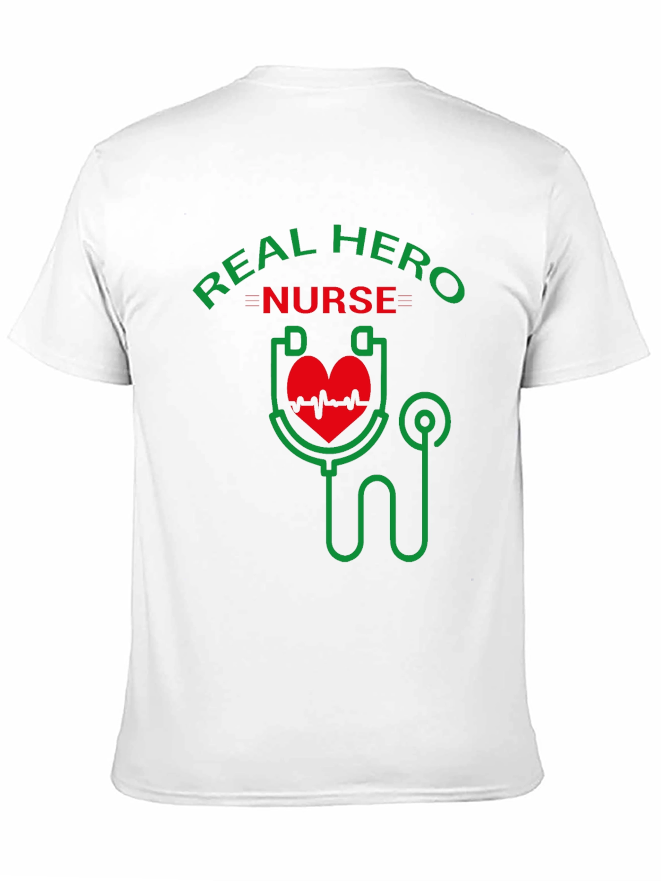Real Hero Nurse Graphic T-Shirt - Black