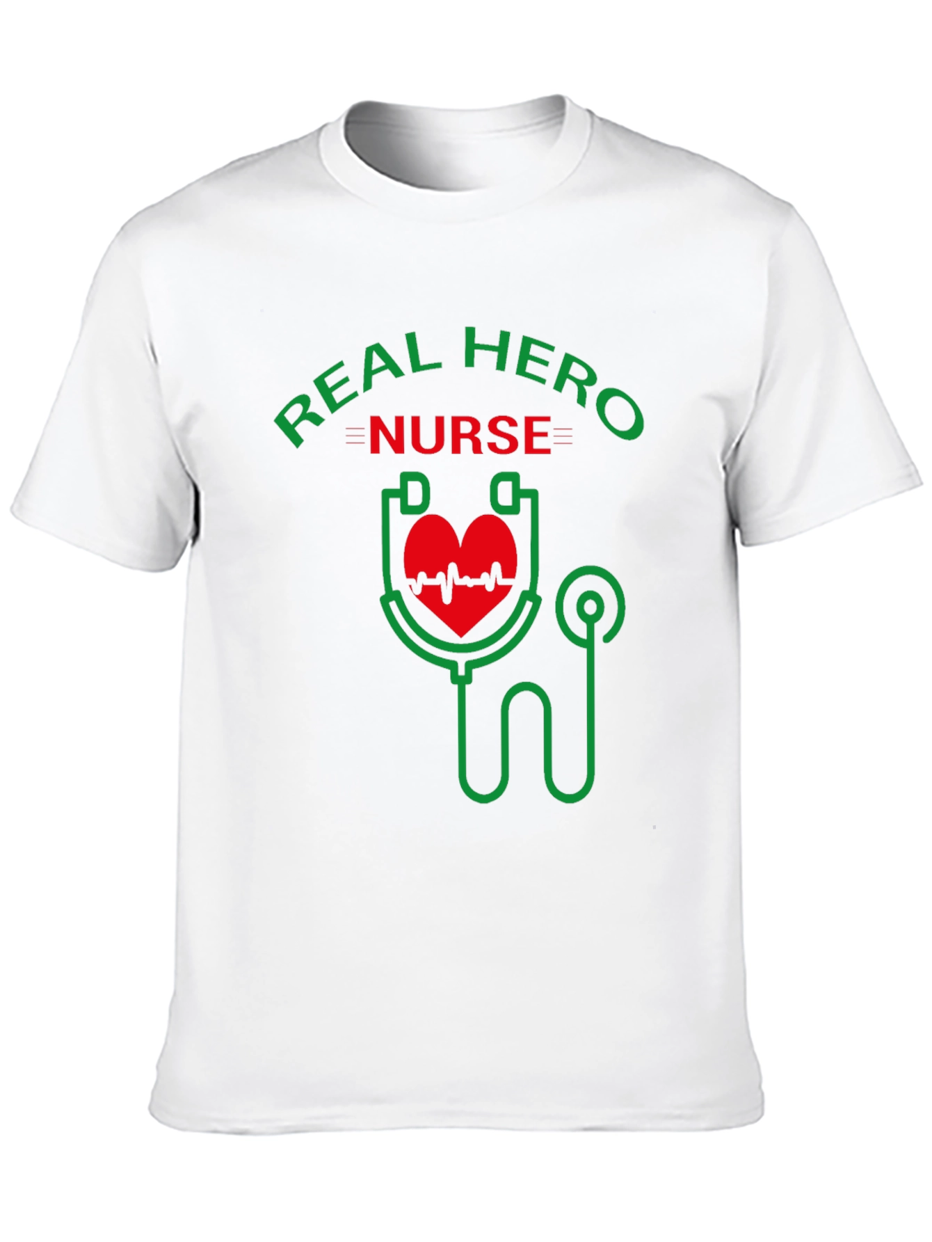 Real Hero Nurse Graphic T-Shirt - Black