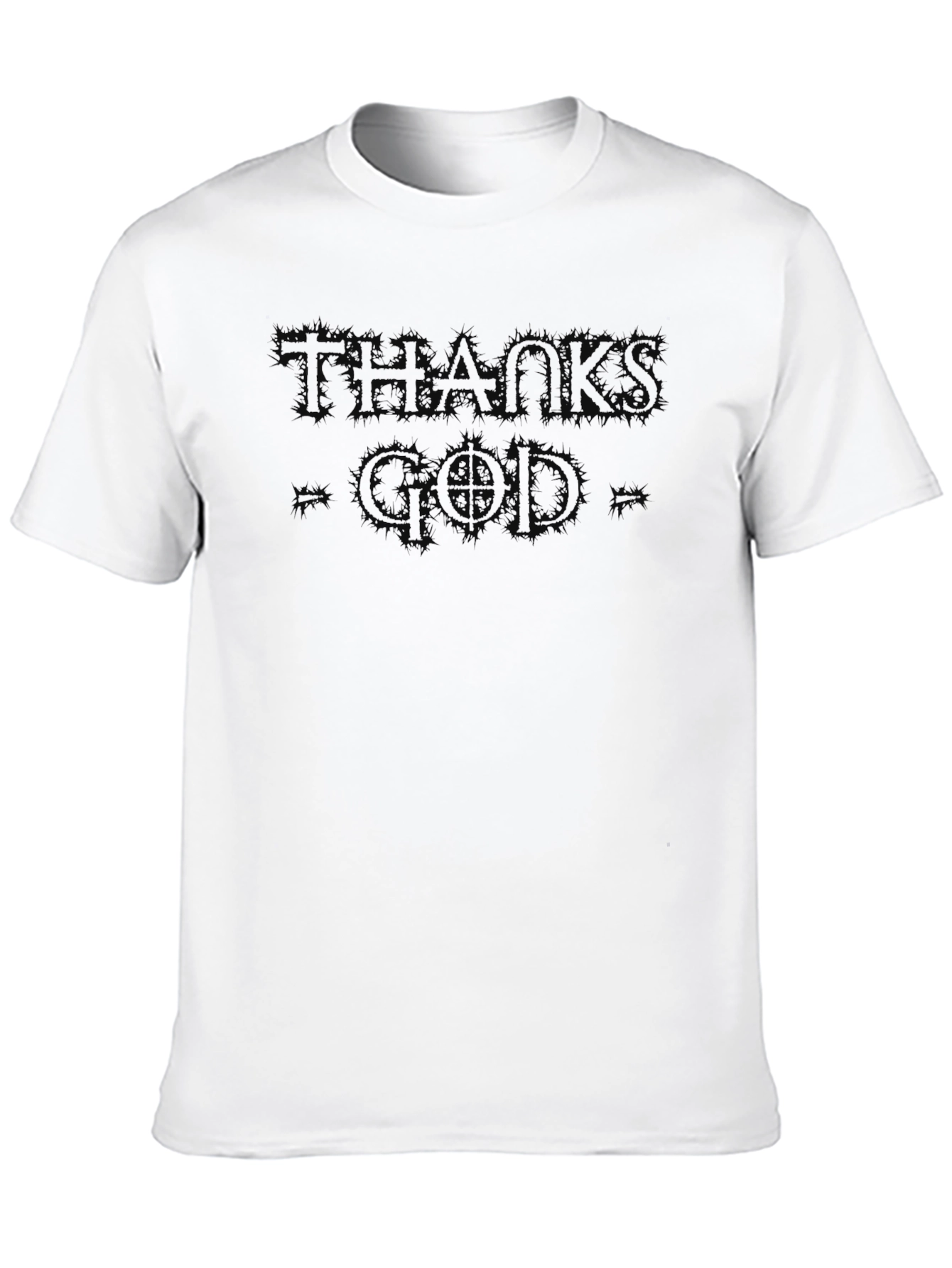 Thank God Black Graphic Tee | Stylish Menswear