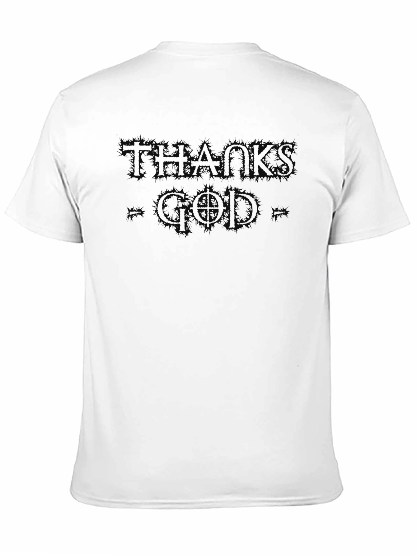 Thank God Black Graphic Tee | Stylish Menswear