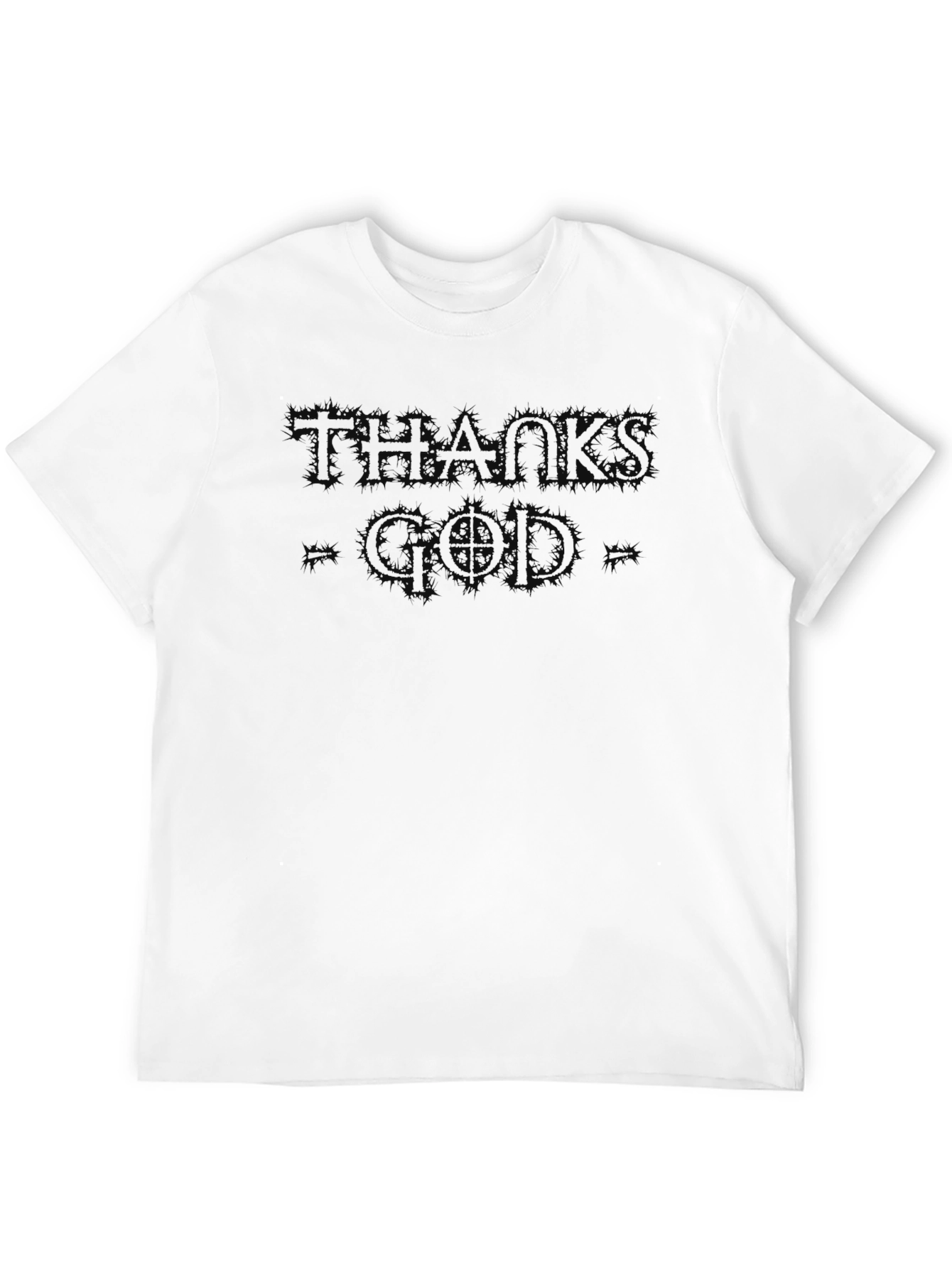 Thank God Black Graphic Tee | Stylish Menswear