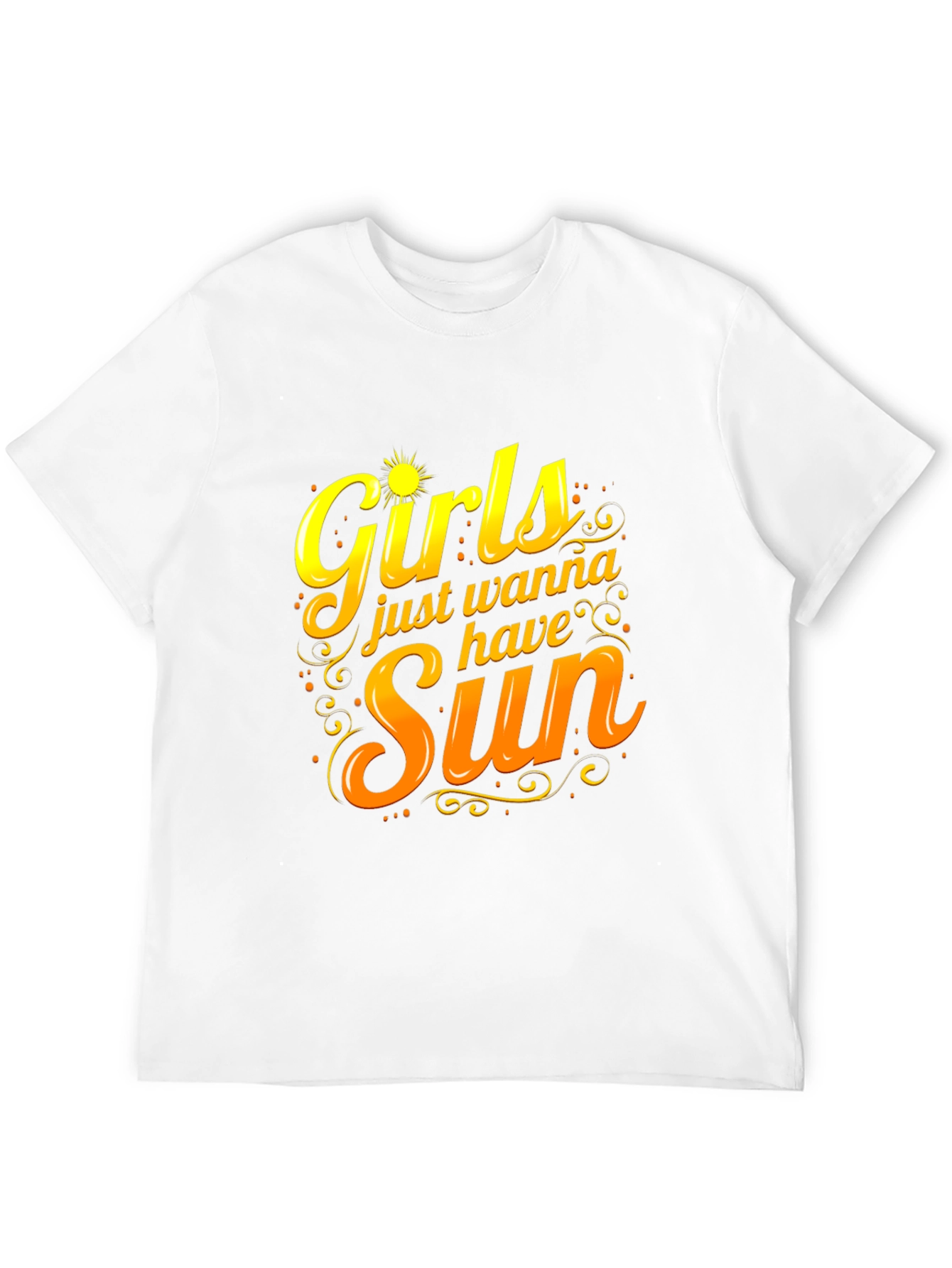 Girls Just Wanna Have Sun Black T-Shirt