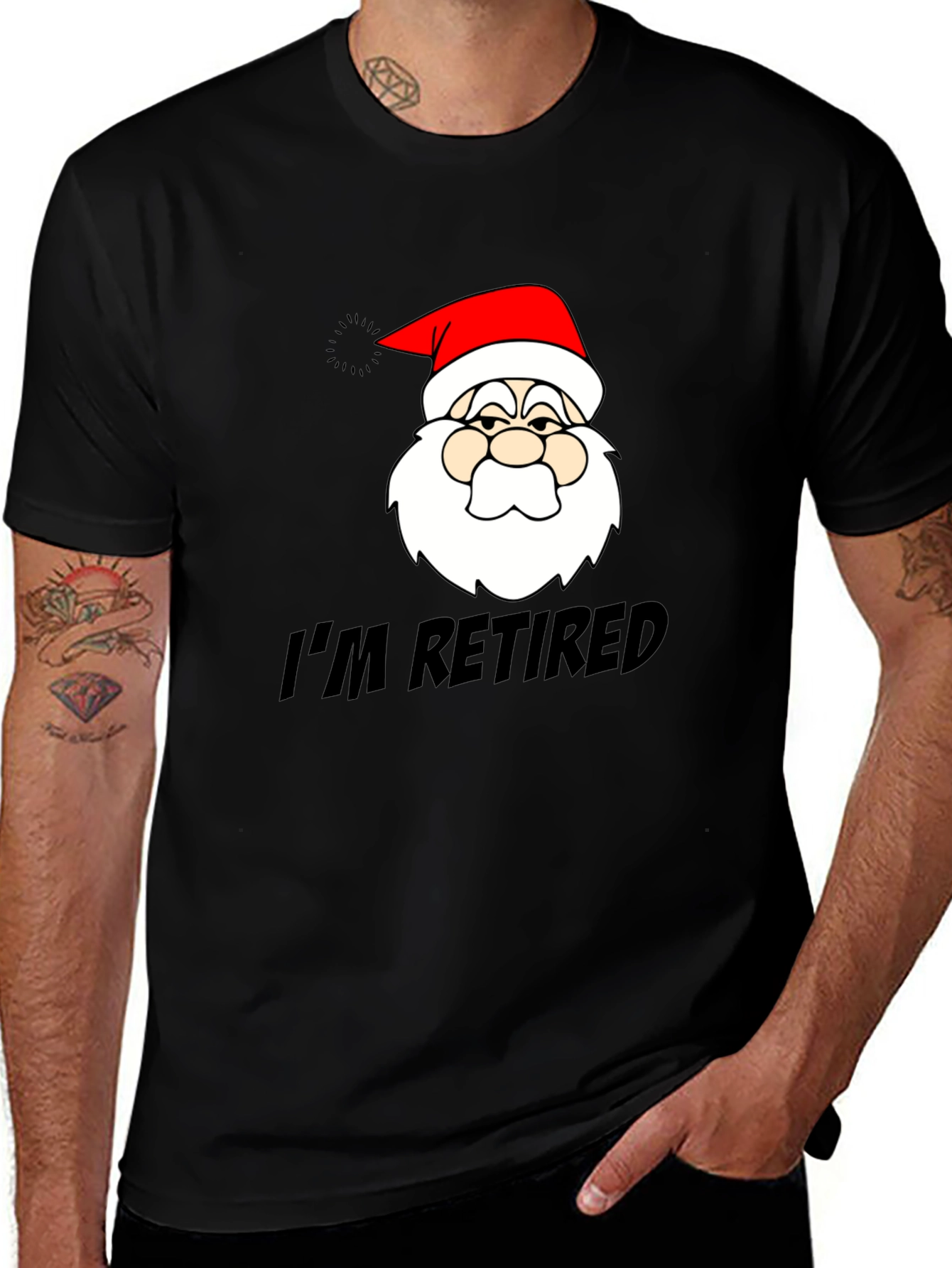 Im Retired Santa Graphic T-Shirt