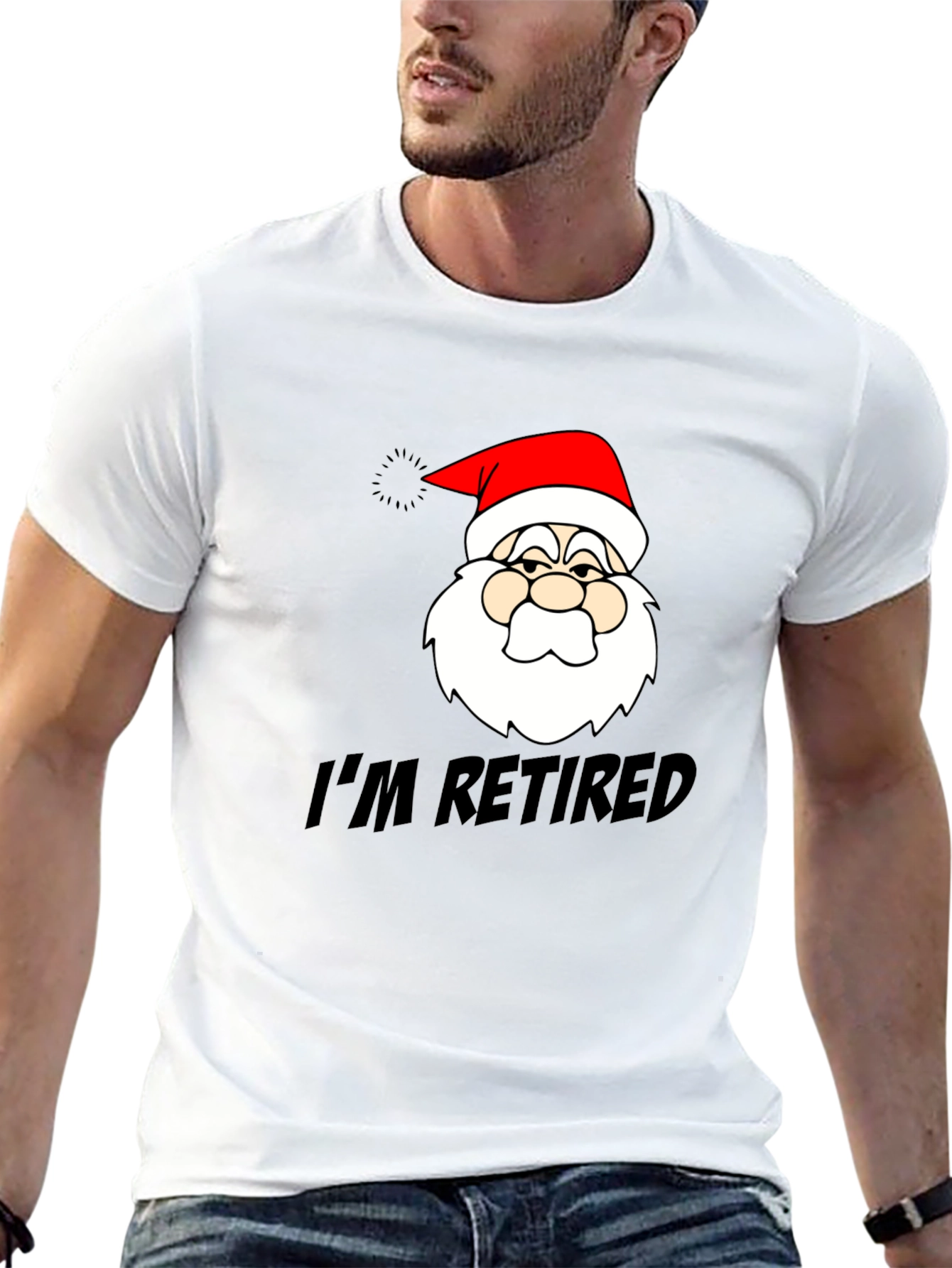 Im Retired Santa Graphic T-Shirt