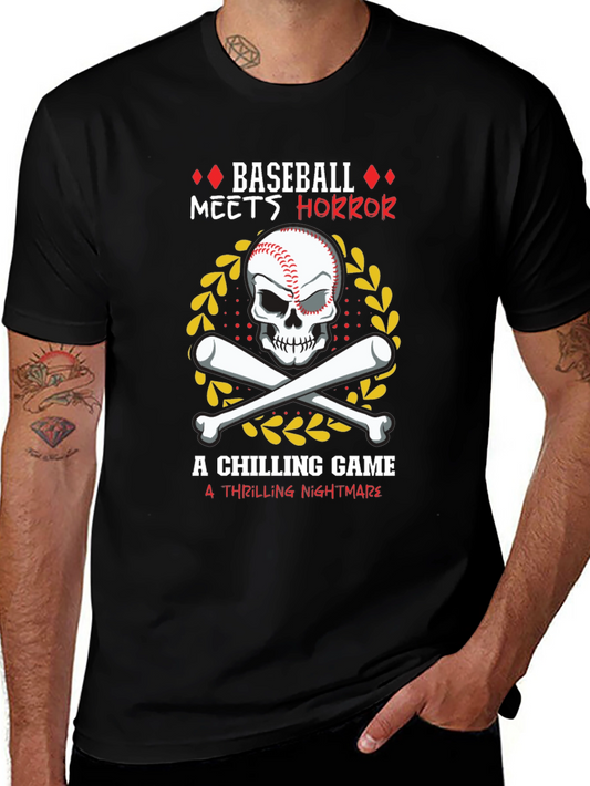 Baseball Horror T-Shirt - Chilling Game Nightmare Tee