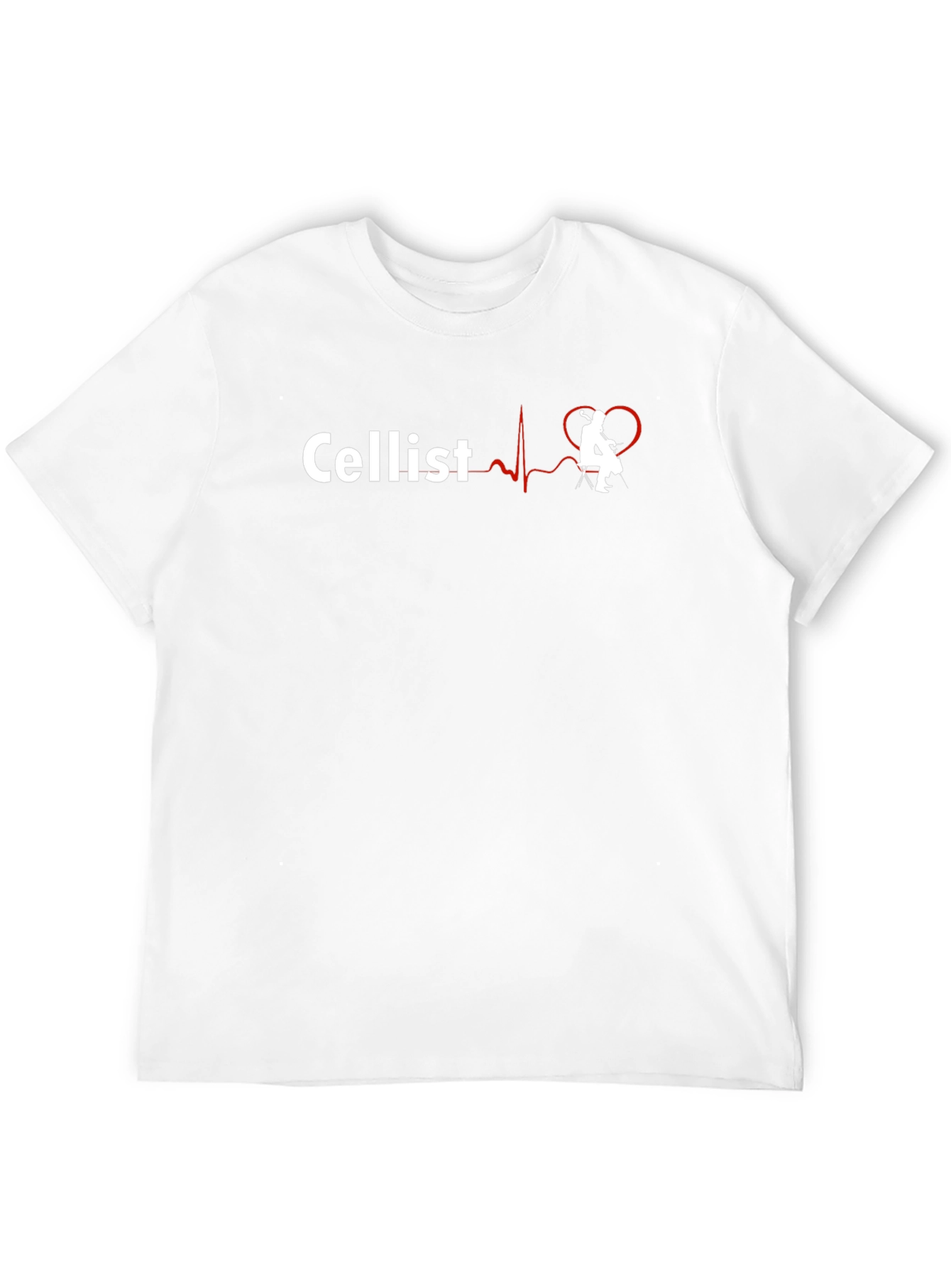 Cellist Heartbeat T-Shirt - Music Lover Gift