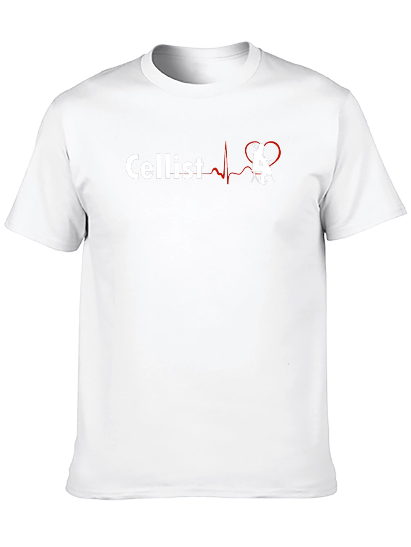 Cellist Heartbeat T-Shirt - Music Lover Gift