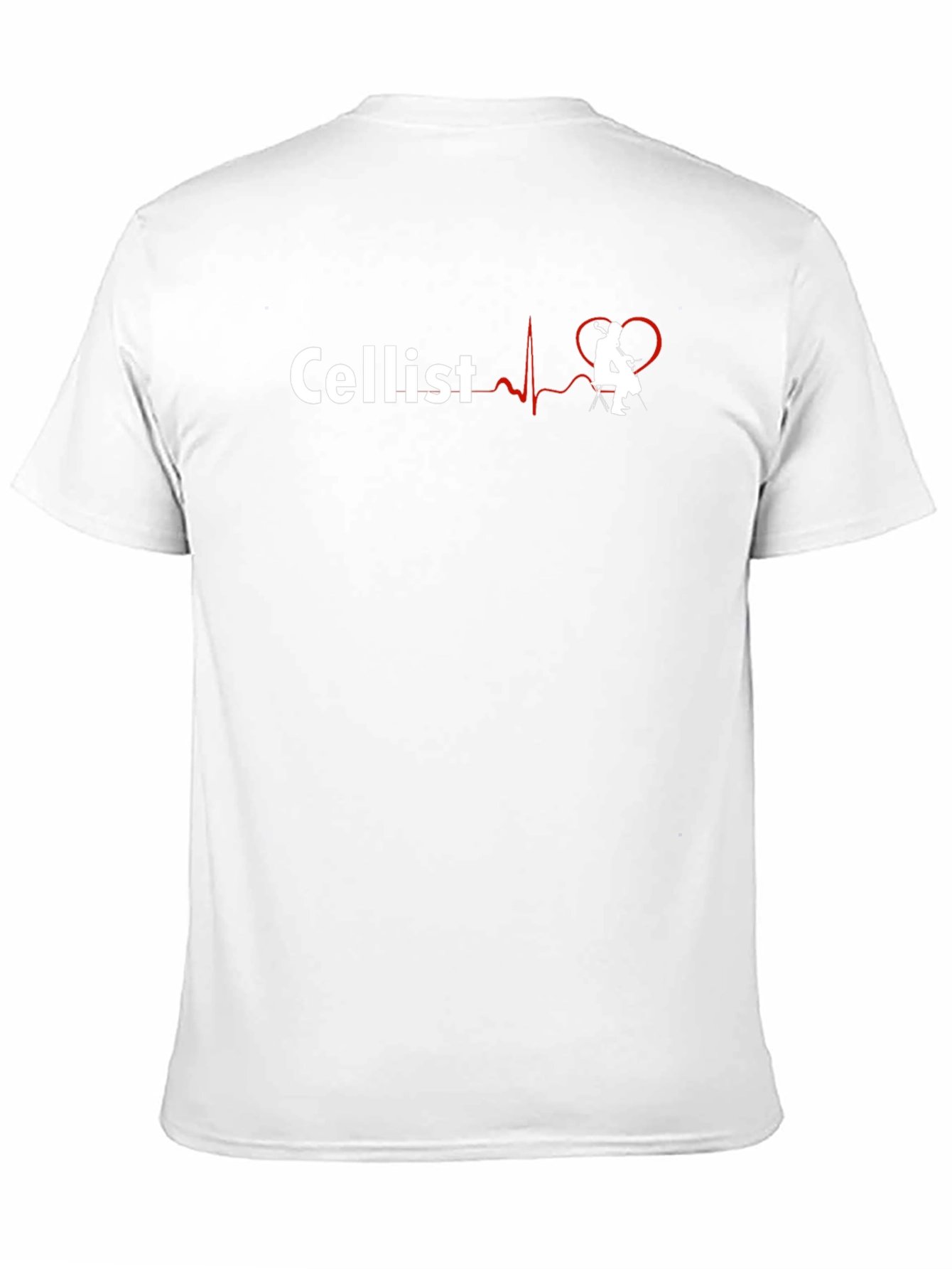Cellist Heartbeat T-Shirt - Music Lover Gift