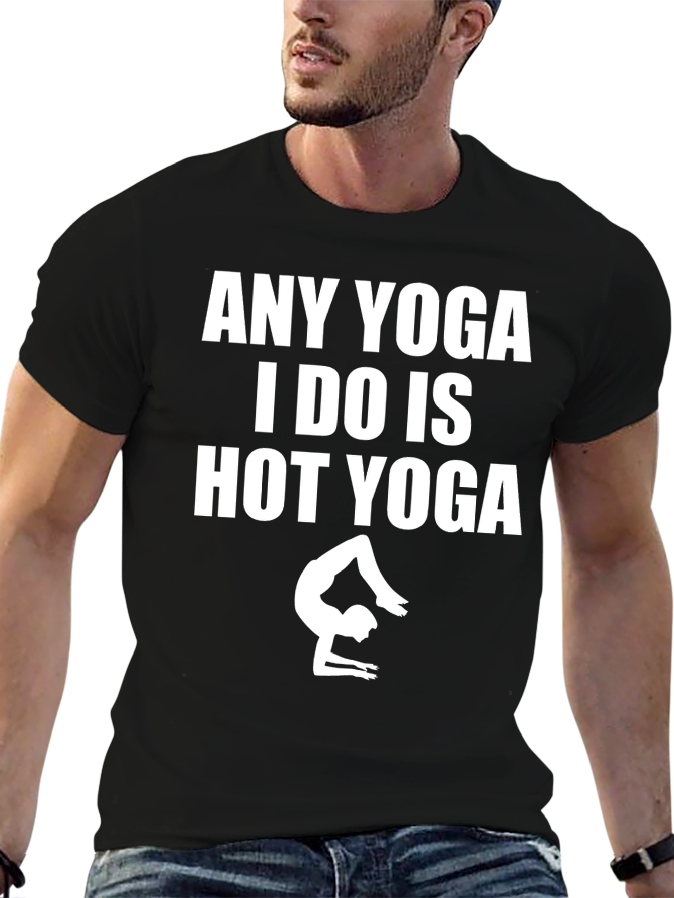 Funny Hot Yoga T-Shirt for Men