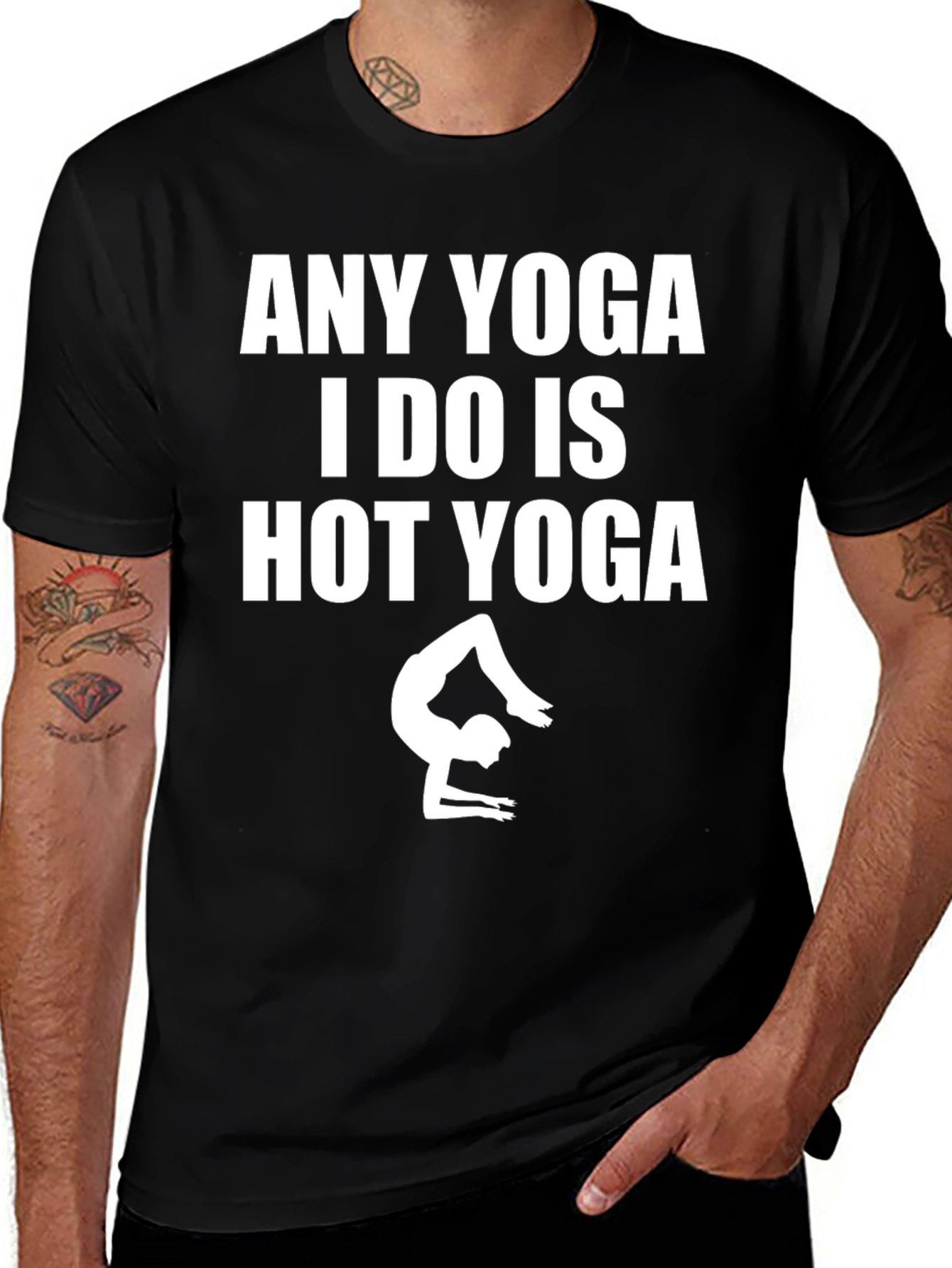 Funny Hot Yoga T-Shirt for Men