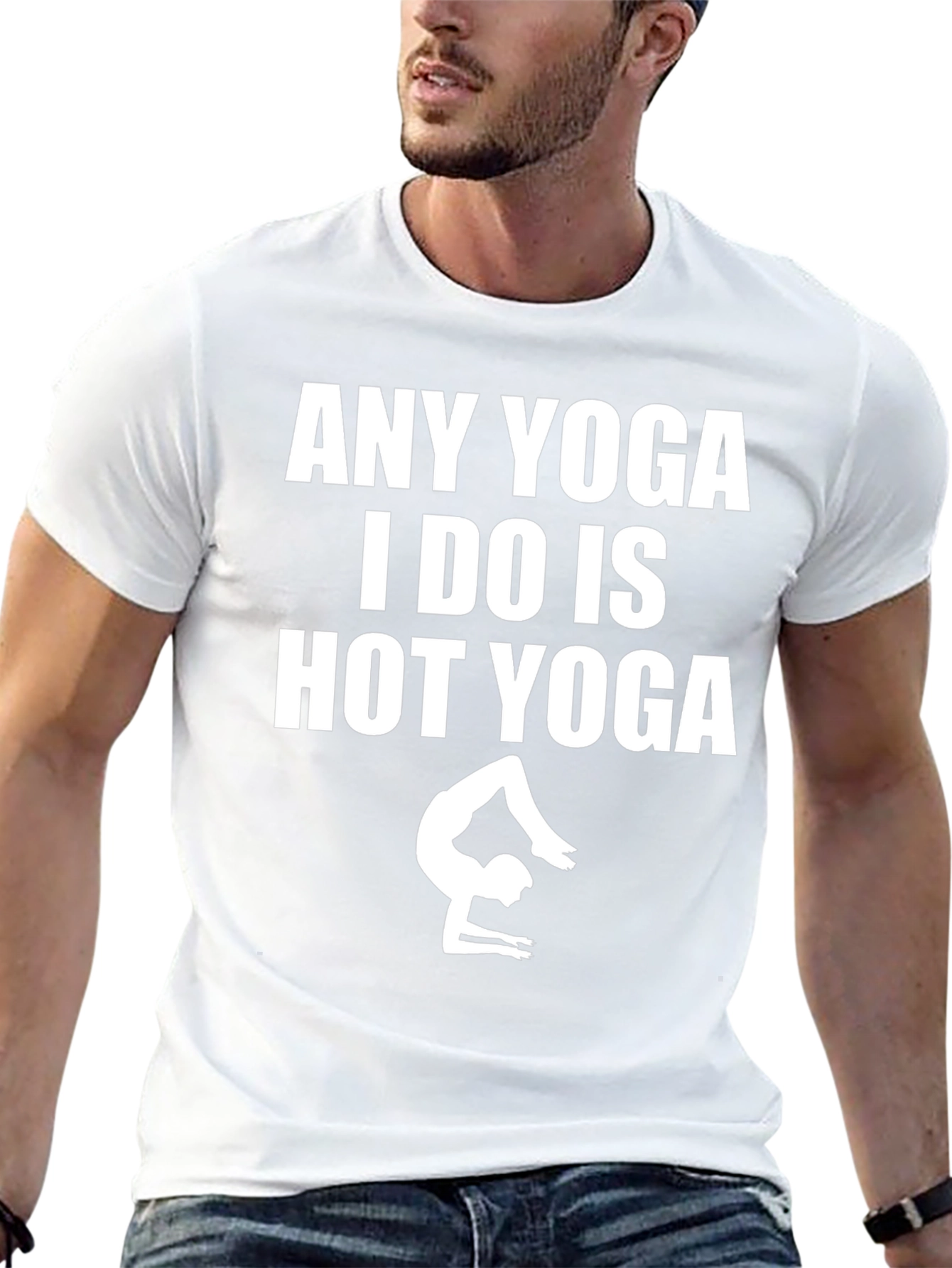 Funny Hot Yoga T-Shirt for Men
