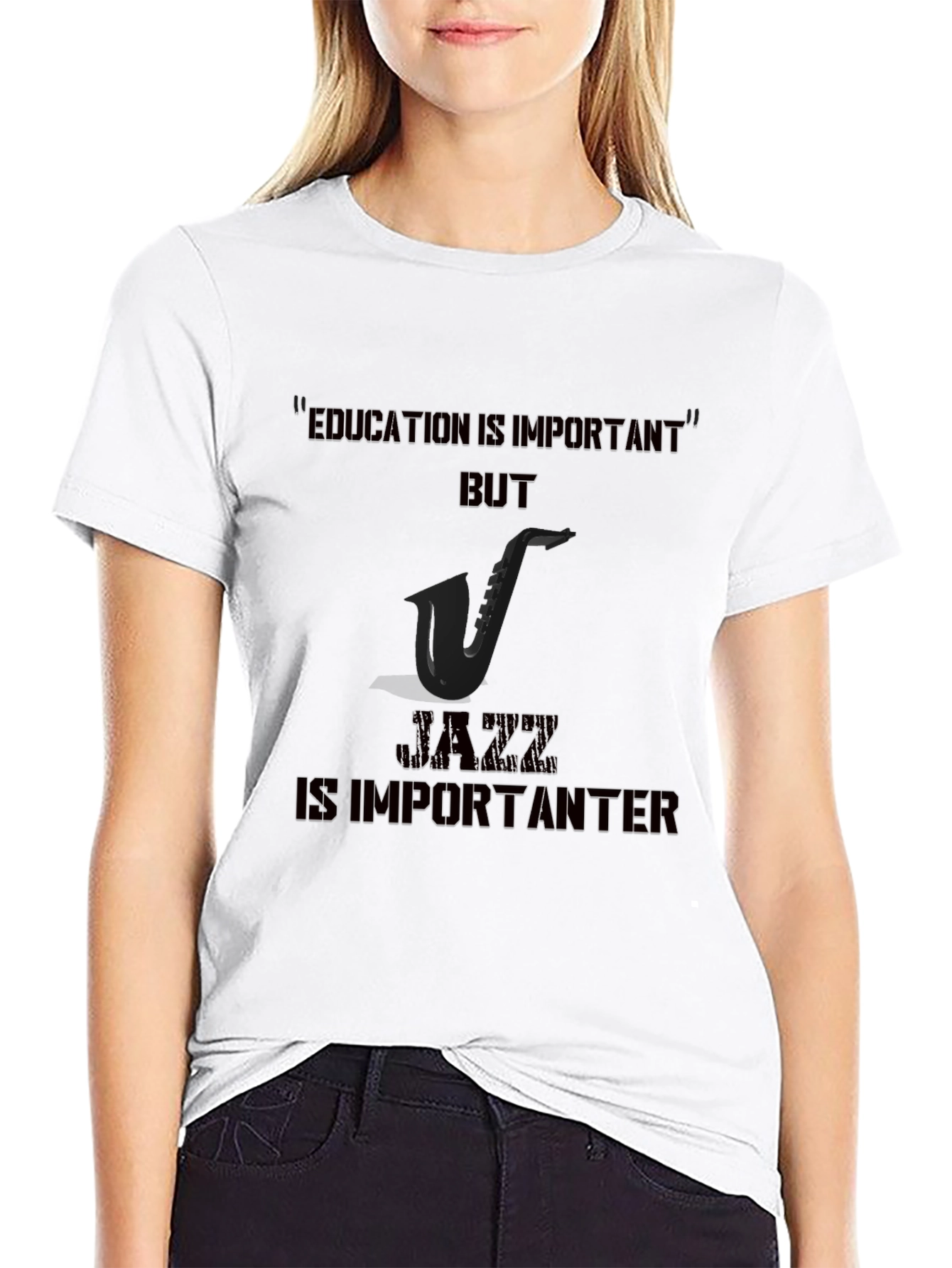 Jazz is Importanter T-Shirt - Black
