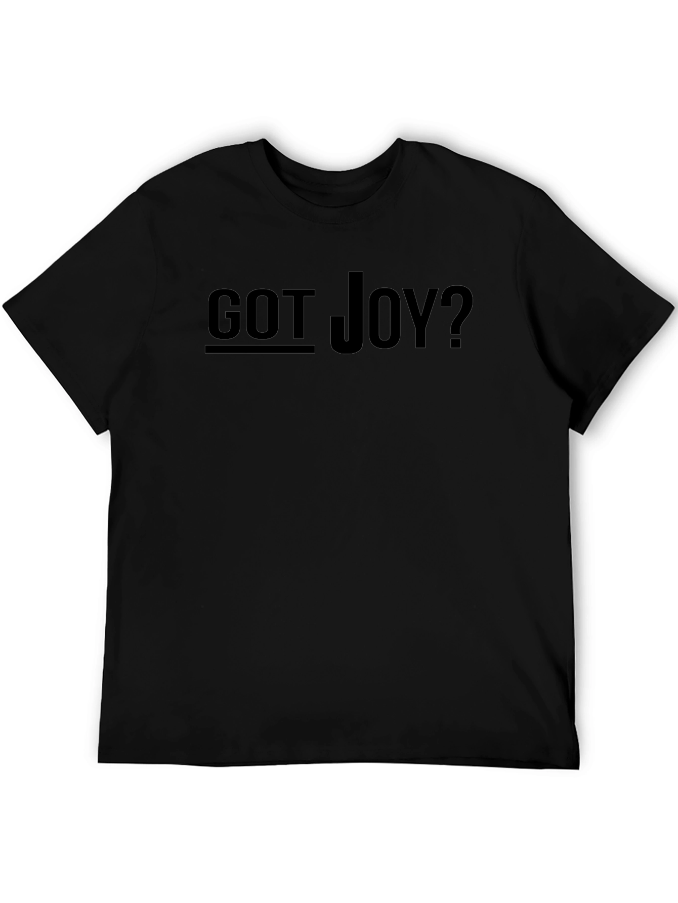 Got Joy? Black Graphic Tee Shirt