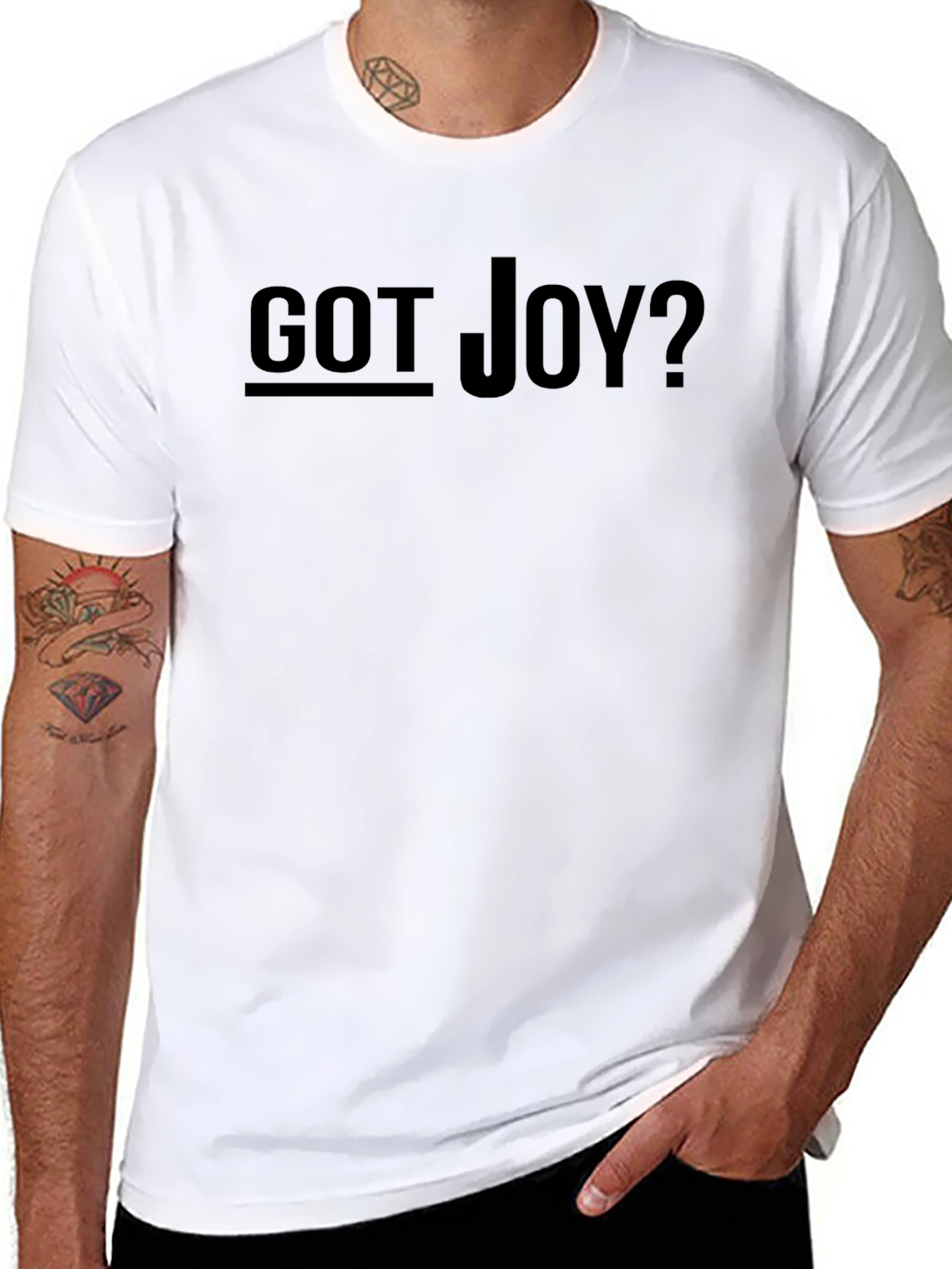 Got Joy? Black Graphic Tee Shirt