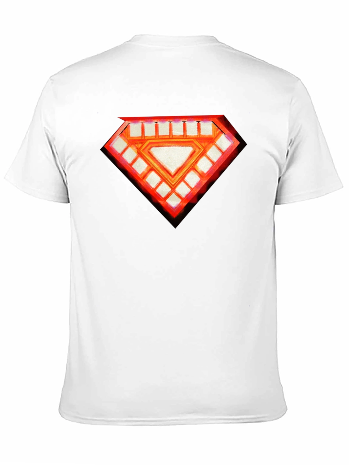 Mens Black T-Shirt - Diamond Graphic Tee