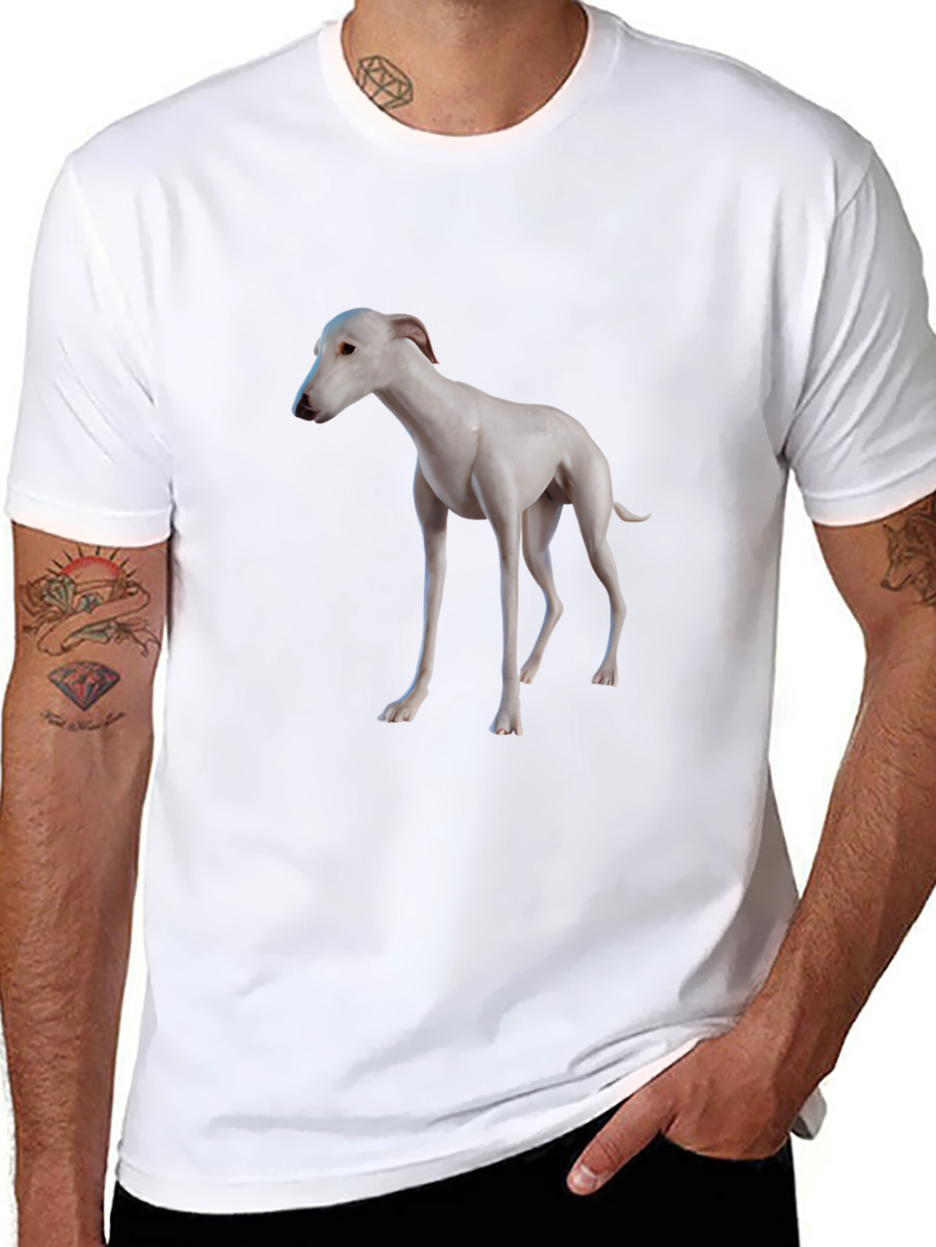 Dog Graphic Black T-Shirt