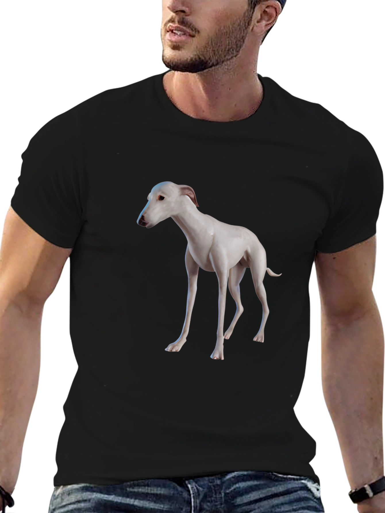 Dog Graphic Black T-Shirt