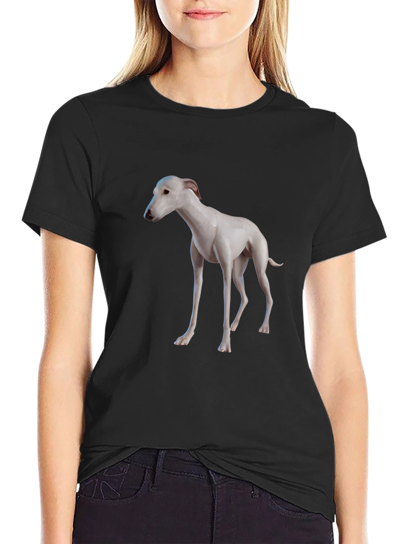 Dog Graphic Black T-Shirt