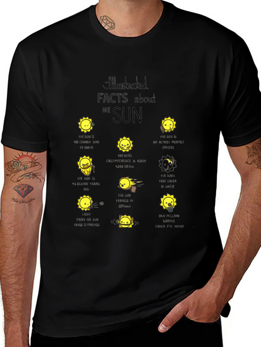 Sun Facts Graphic Tee - Black T-Shirt