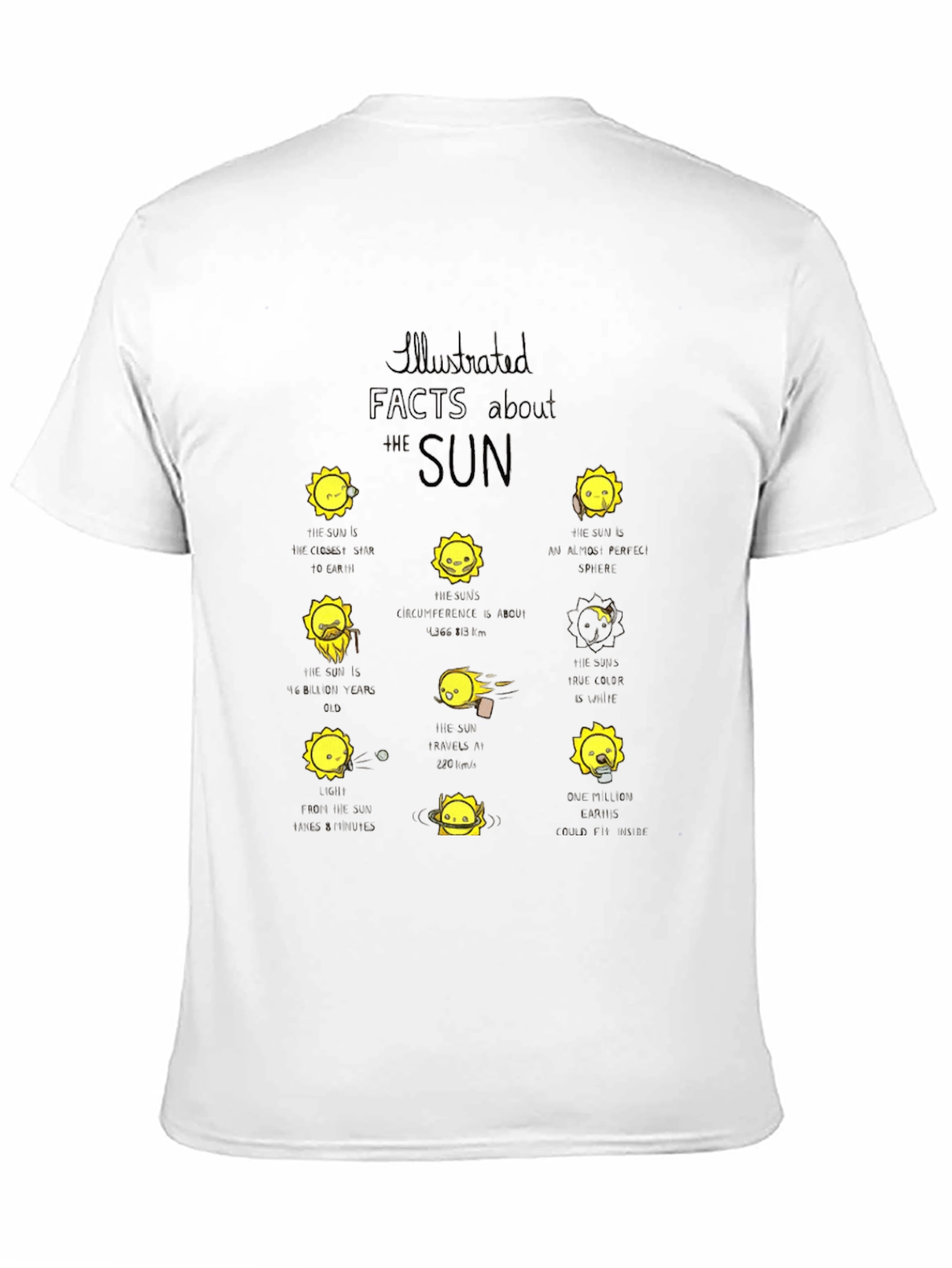 Sun Facts Graphic Tee - Black T-Shirt
