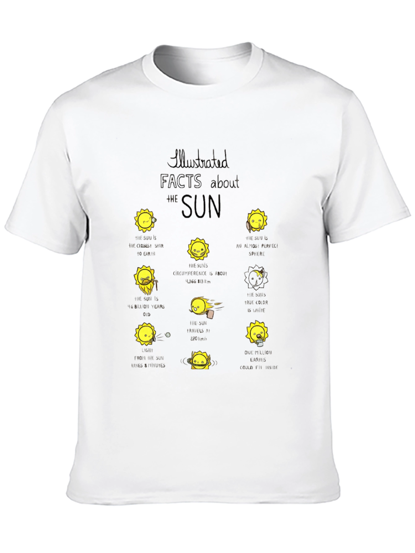 Sun Facts Graphic Tee - Black T-Shirt