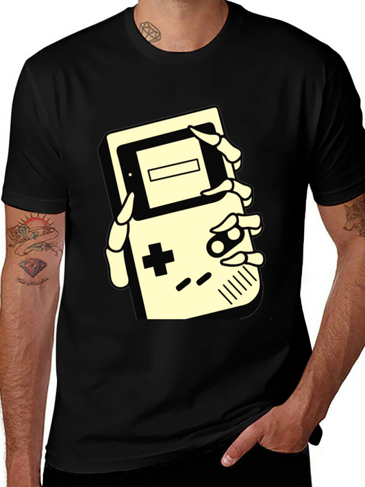 Retro Game Over T-Shirt: Gaming Skeleton Hand