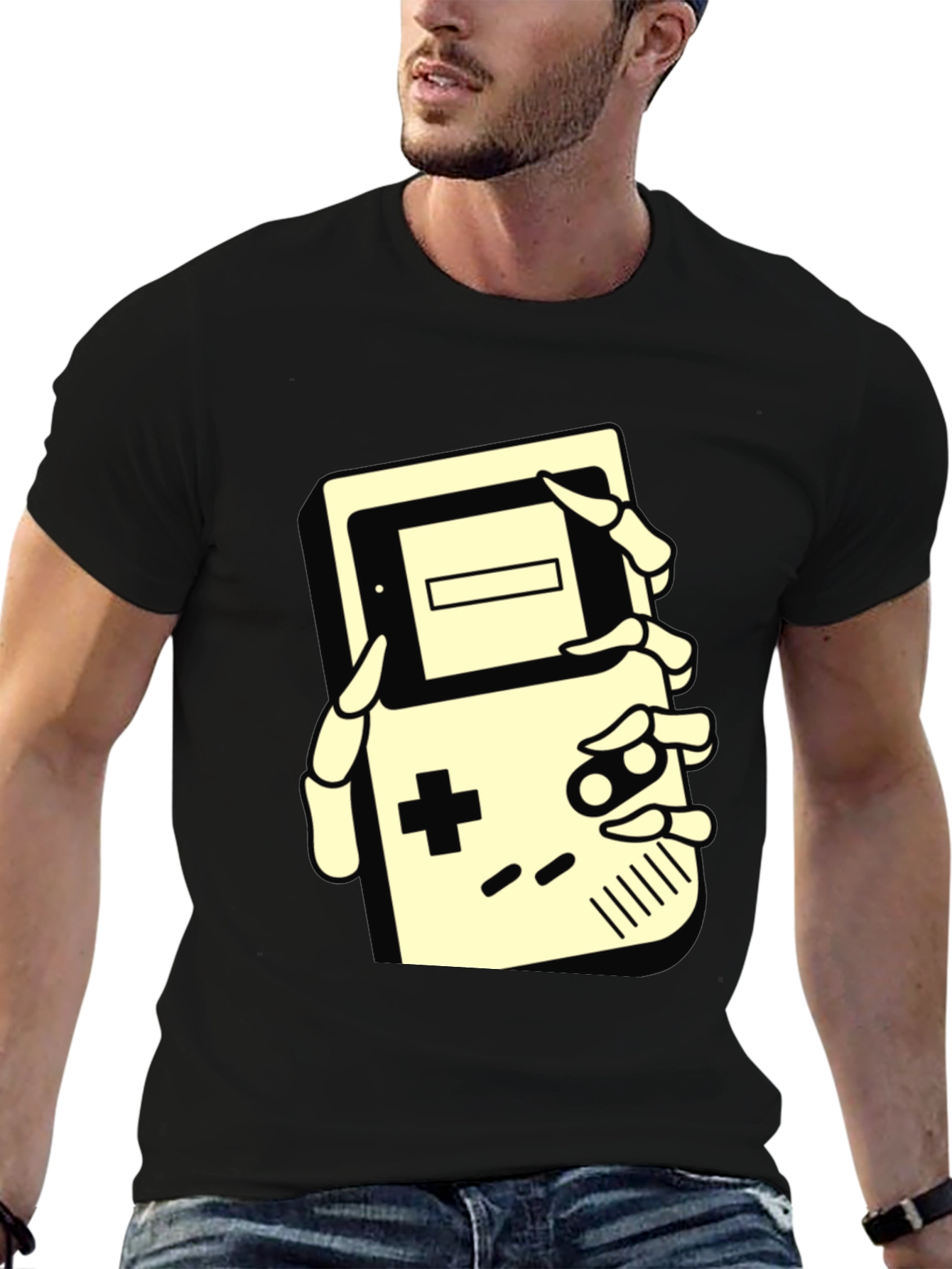 Retro Game Over T-Shirt: Gaming Skeleton Hand