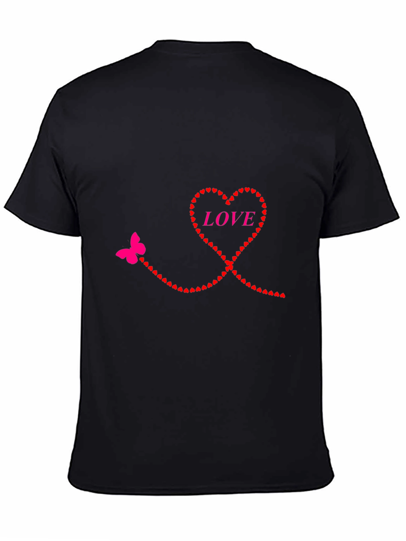 Heart & Butterfly Love Graphic T-Shirt