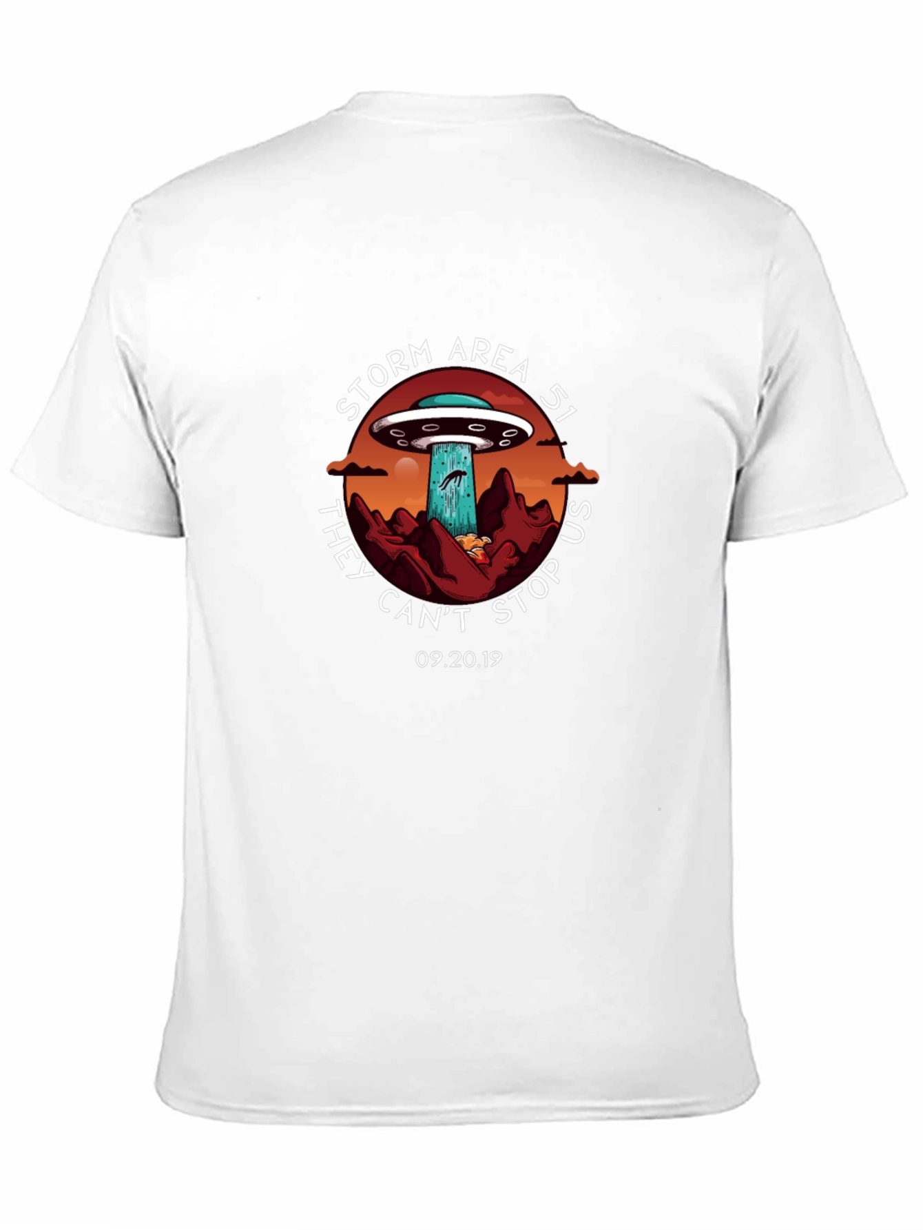 Storm Area 51 T-Shirt UFO Alien Graphic Tee