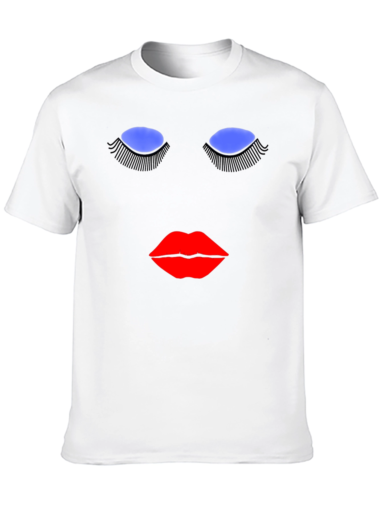 Abstract Face Graphic T-Shirt