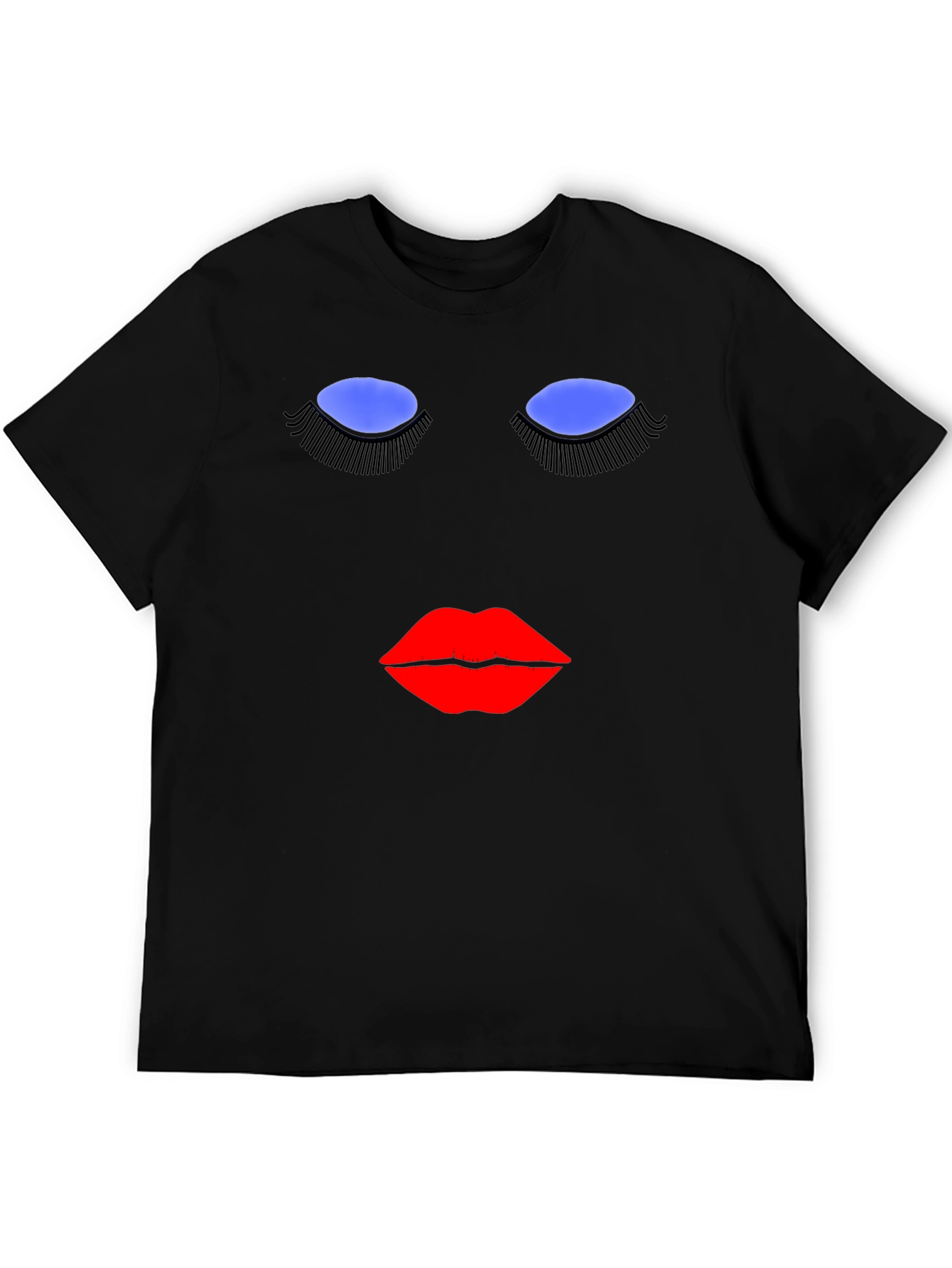 Abstract Face Graphic T-Shirt