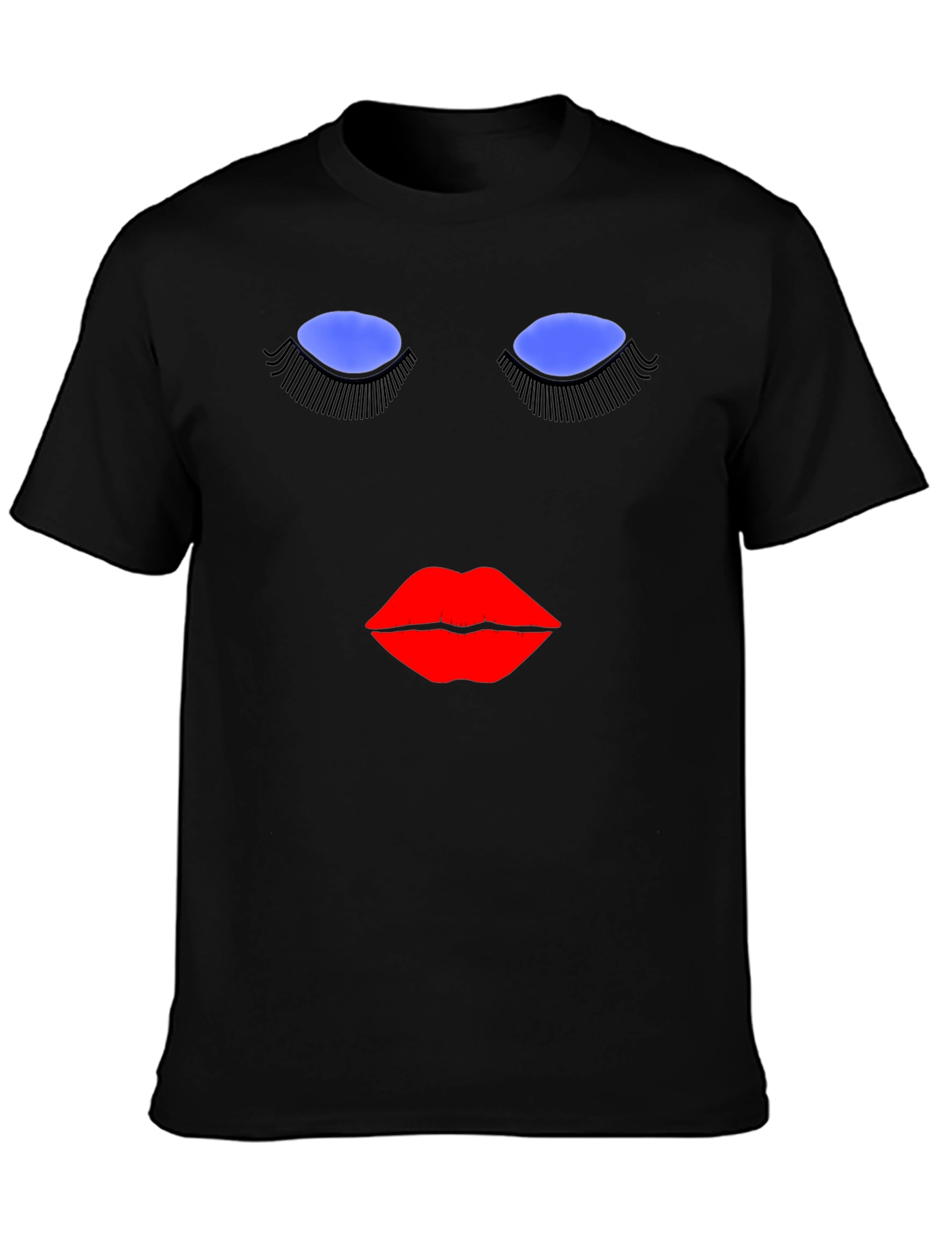 Abstract Face Graphic T-Shirt