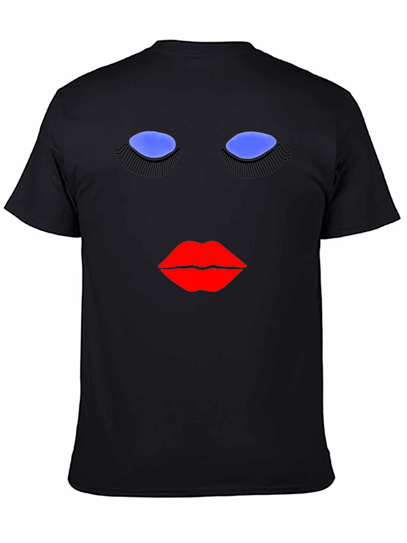 Abstract Face Graphic T-Shirt