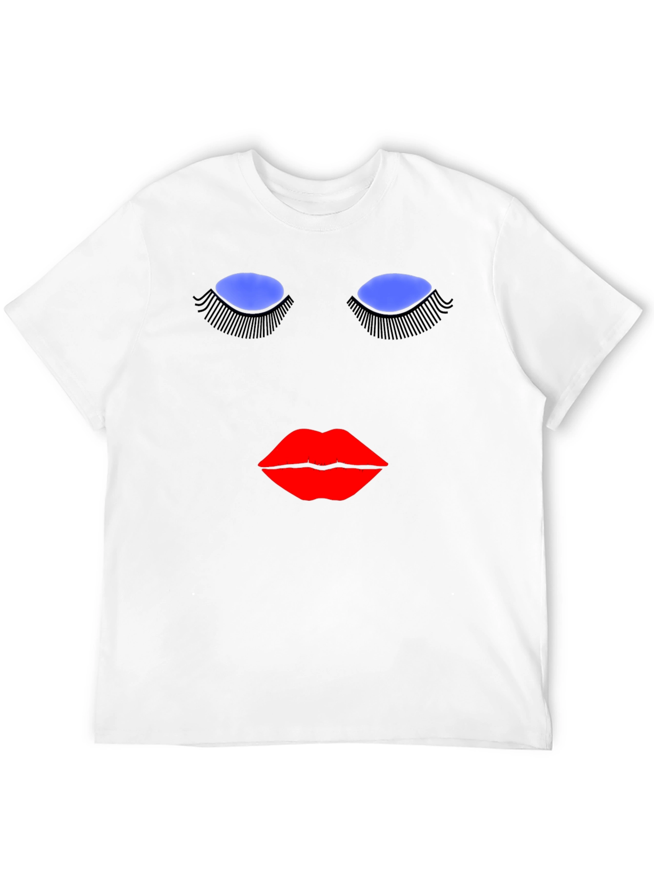 Abstract Face Graphic T-Shirt