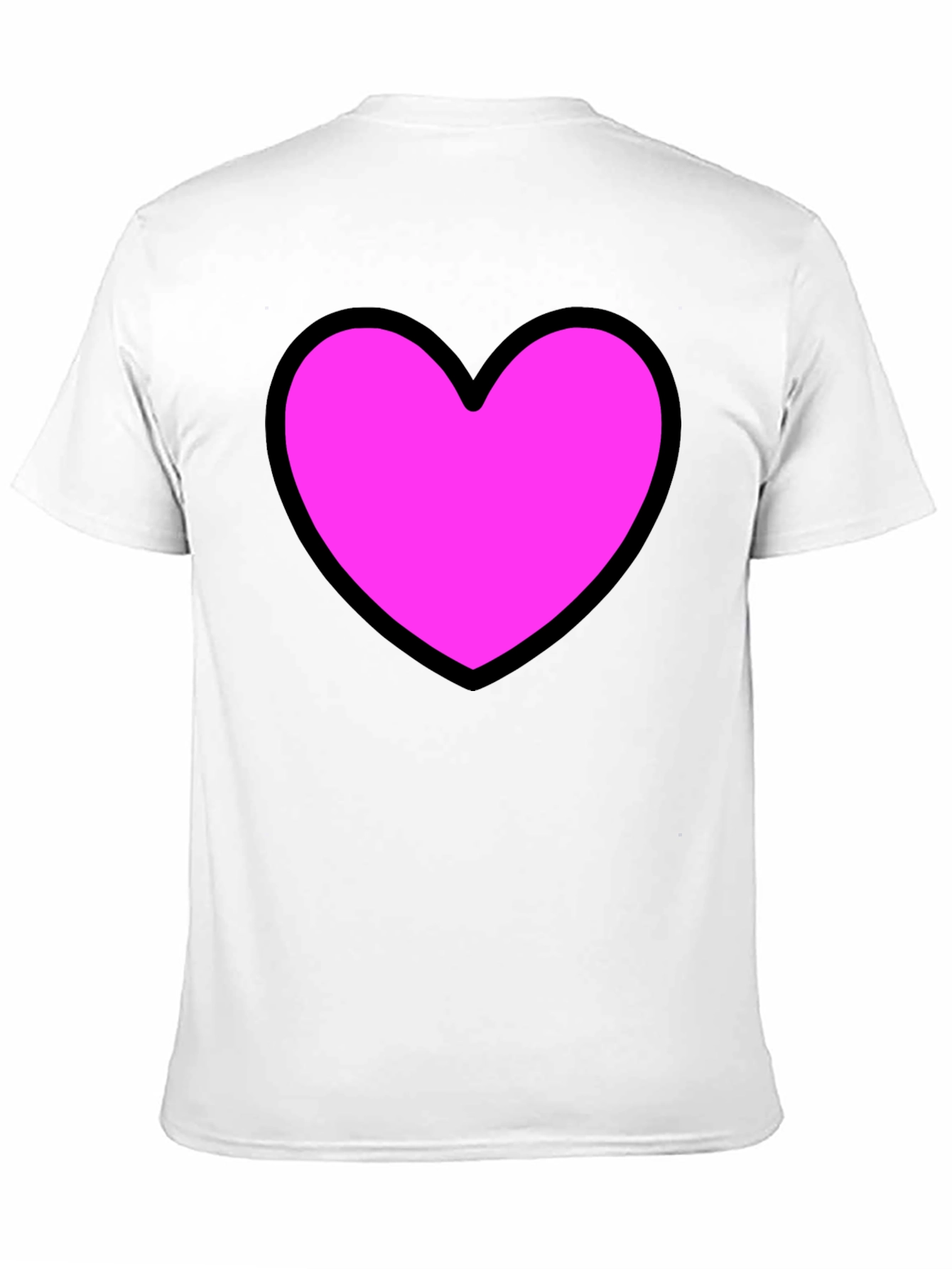 Heart Graphic Black T-Shirt - Stylish Casual Wear