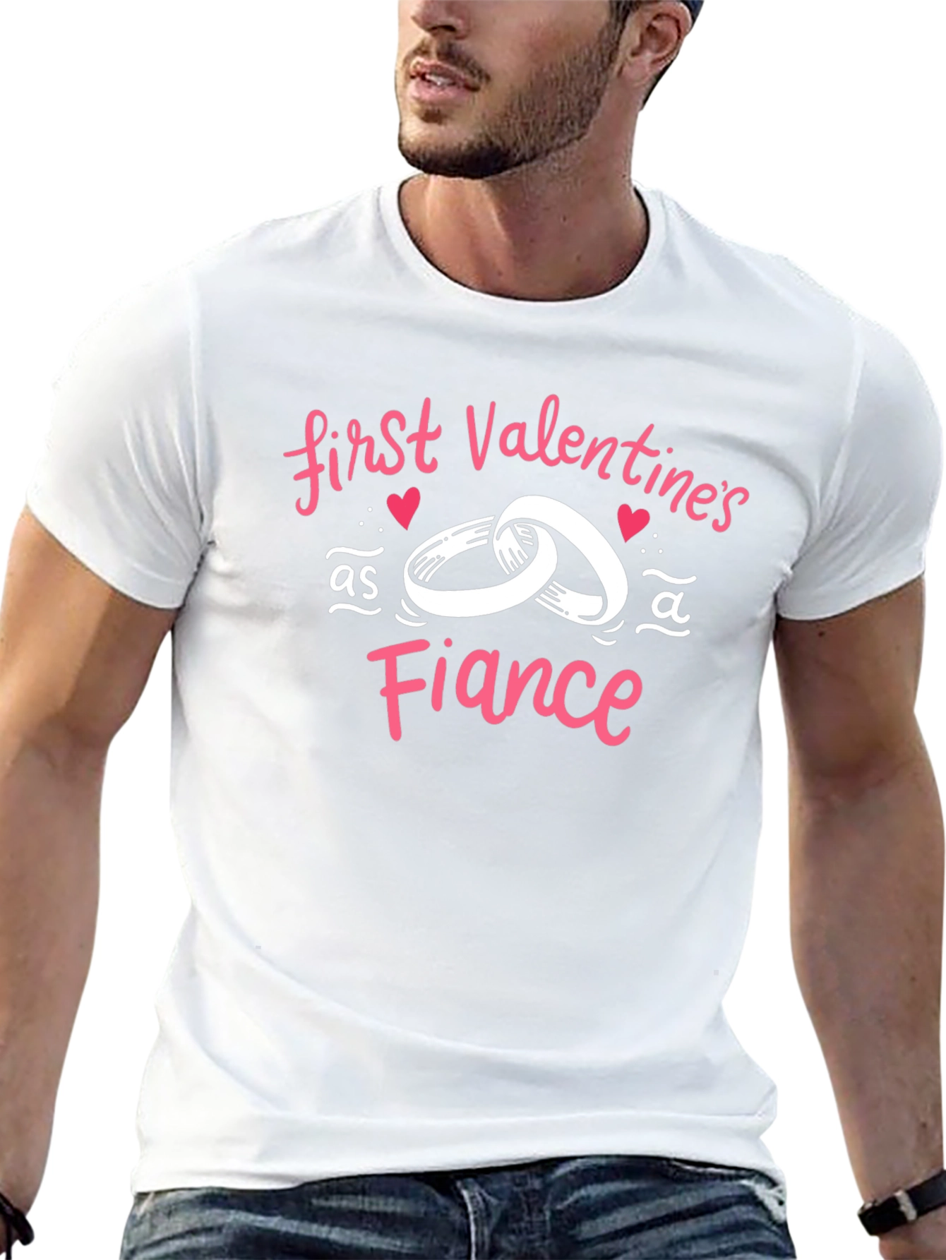 First Valentines Day as a Fiancé T-Shirt