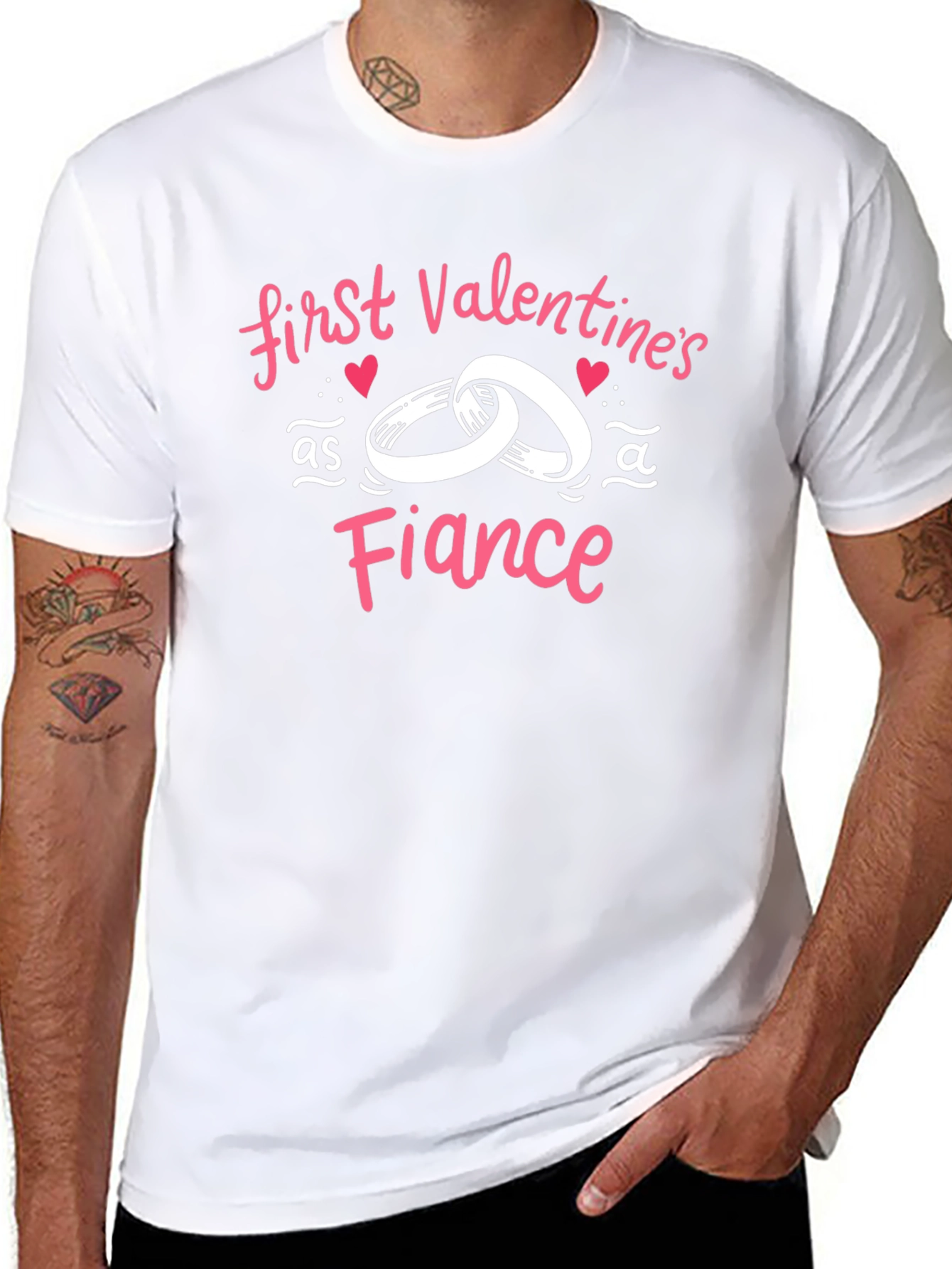 First Valentines Day as a Fiancé T-Shirt