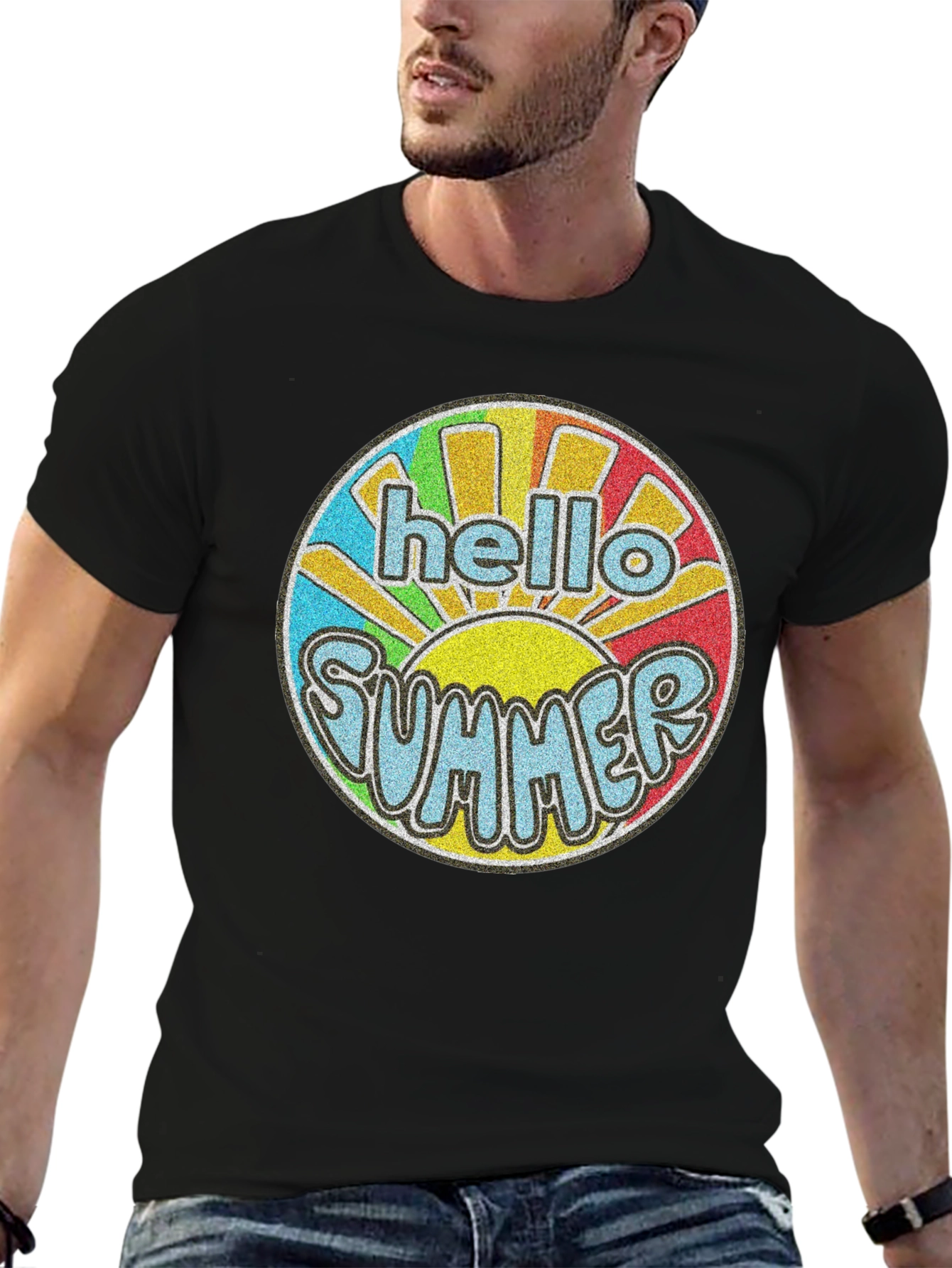 Hello Summer Retro Graphic T-Shirt