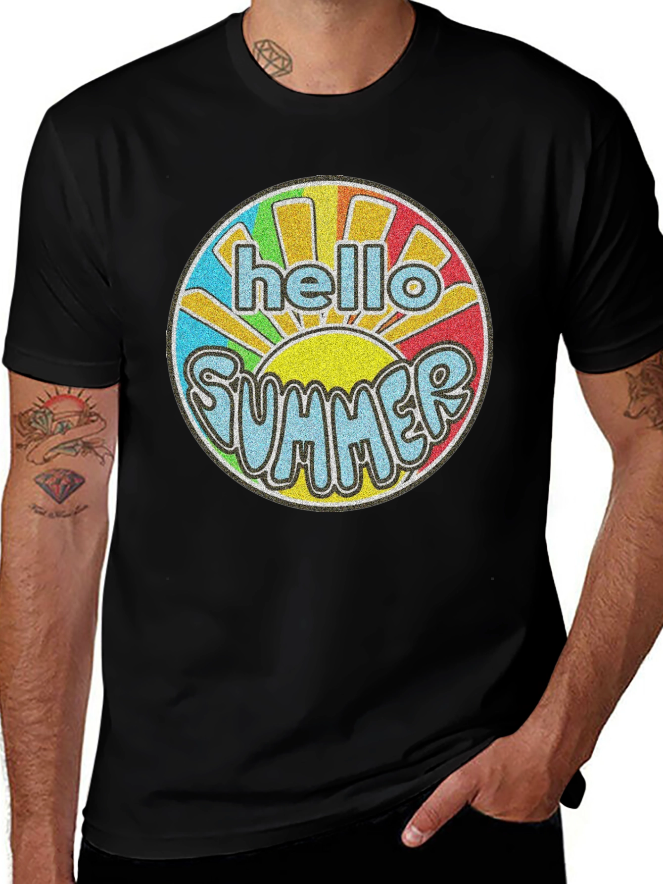 Hello Summer Retro Graphic T-Shirt