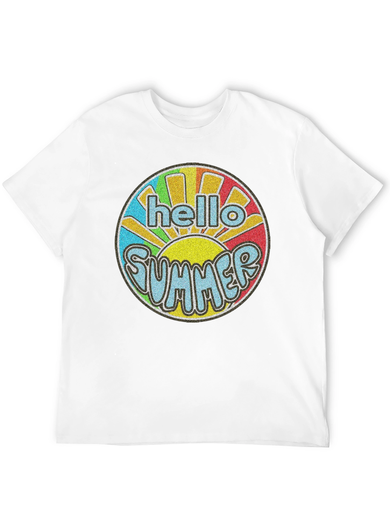 Hello Summer Retro Graphic T-Shirt
