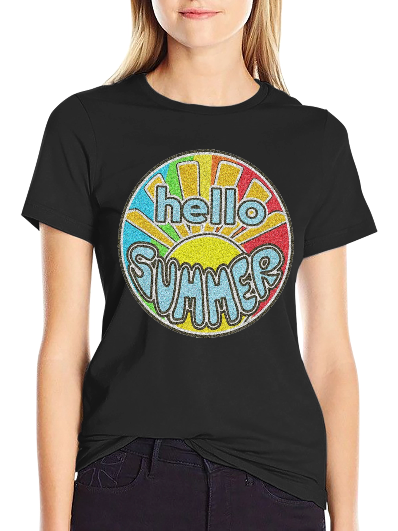 Hello Summer Retro Graphic T-Shirt