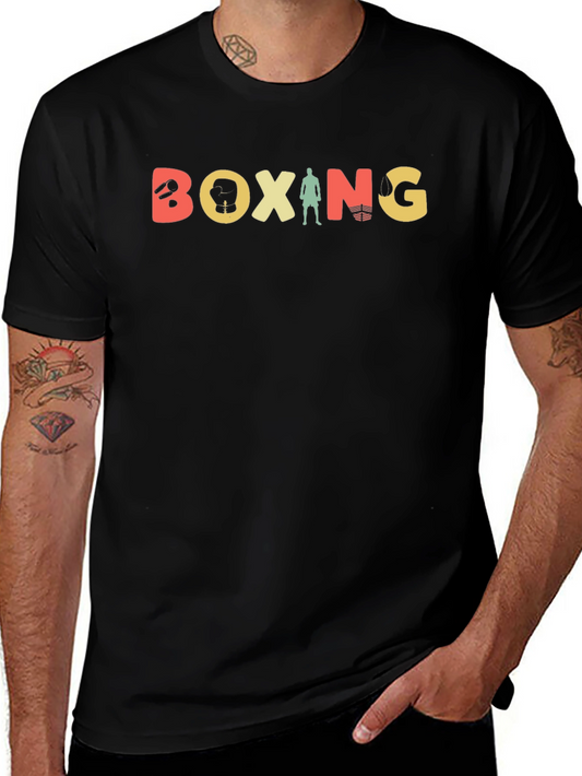 Retro Boxing Graphic Tee - Punchy Style