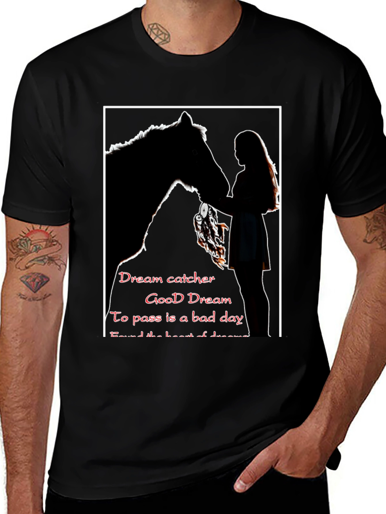 Dream Catcher Horse Graphic T-Shirt
