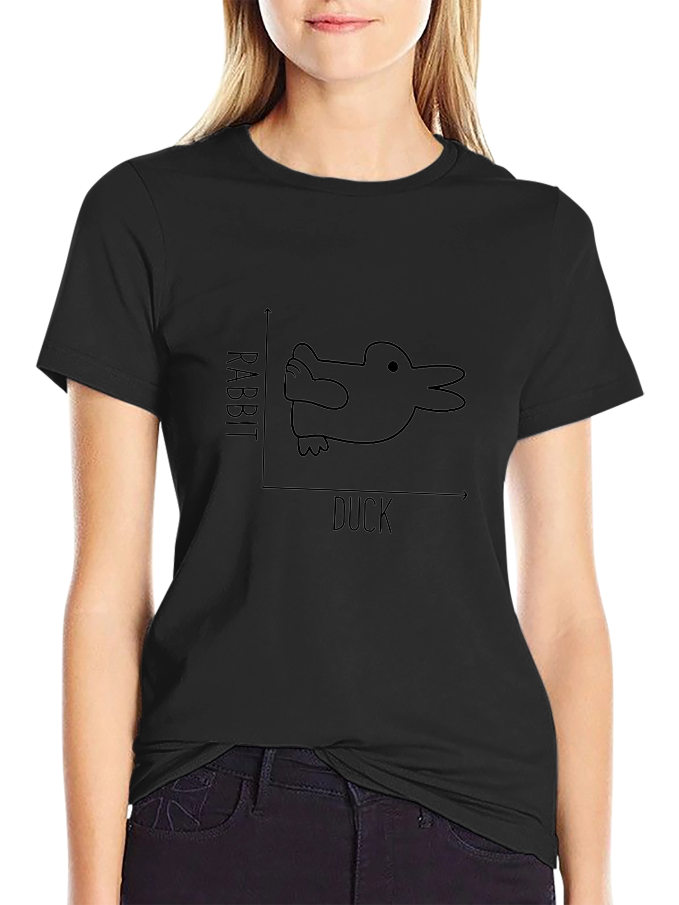 Duck or Rabbit T-Shirt - Optical Illusion Tee