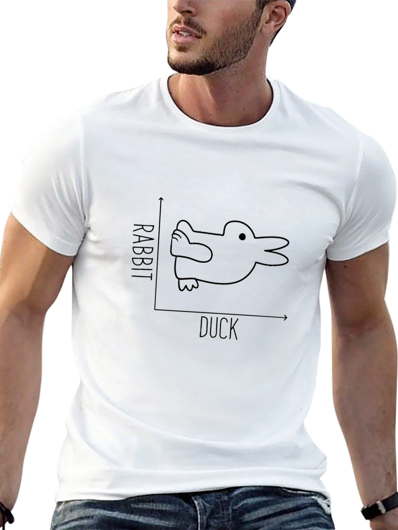 Duck or Rabbit T-Shirt - Optical Illusion Tee