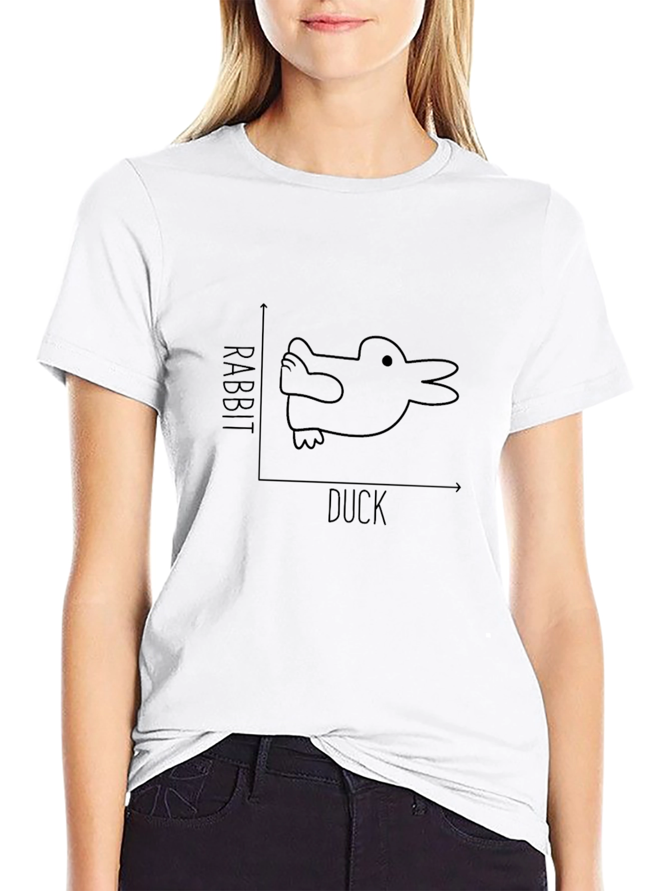 Duck or Rabbit T-Shirt - Optical Illusion Tee