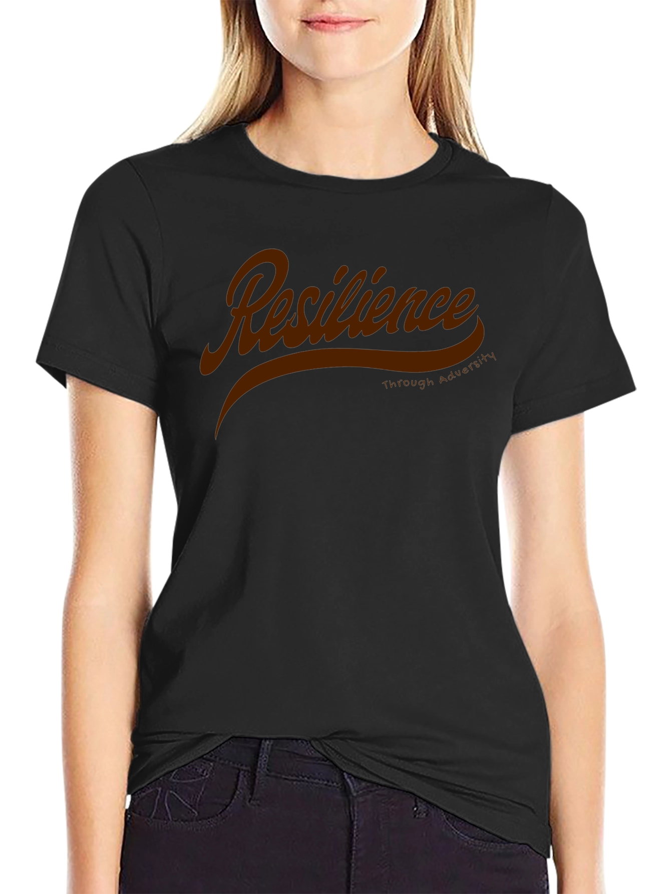 Resilience T-Shirt - Through Adversity - Black