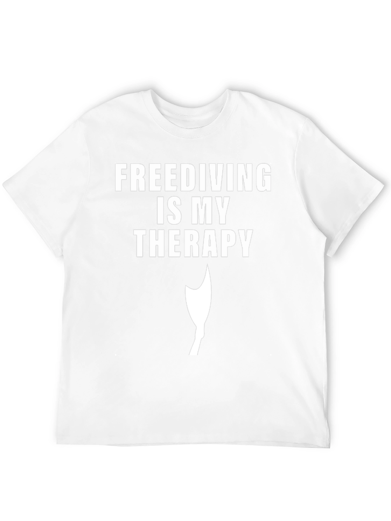 Freediving Therapy T-Shirt - Black Cotton Tee