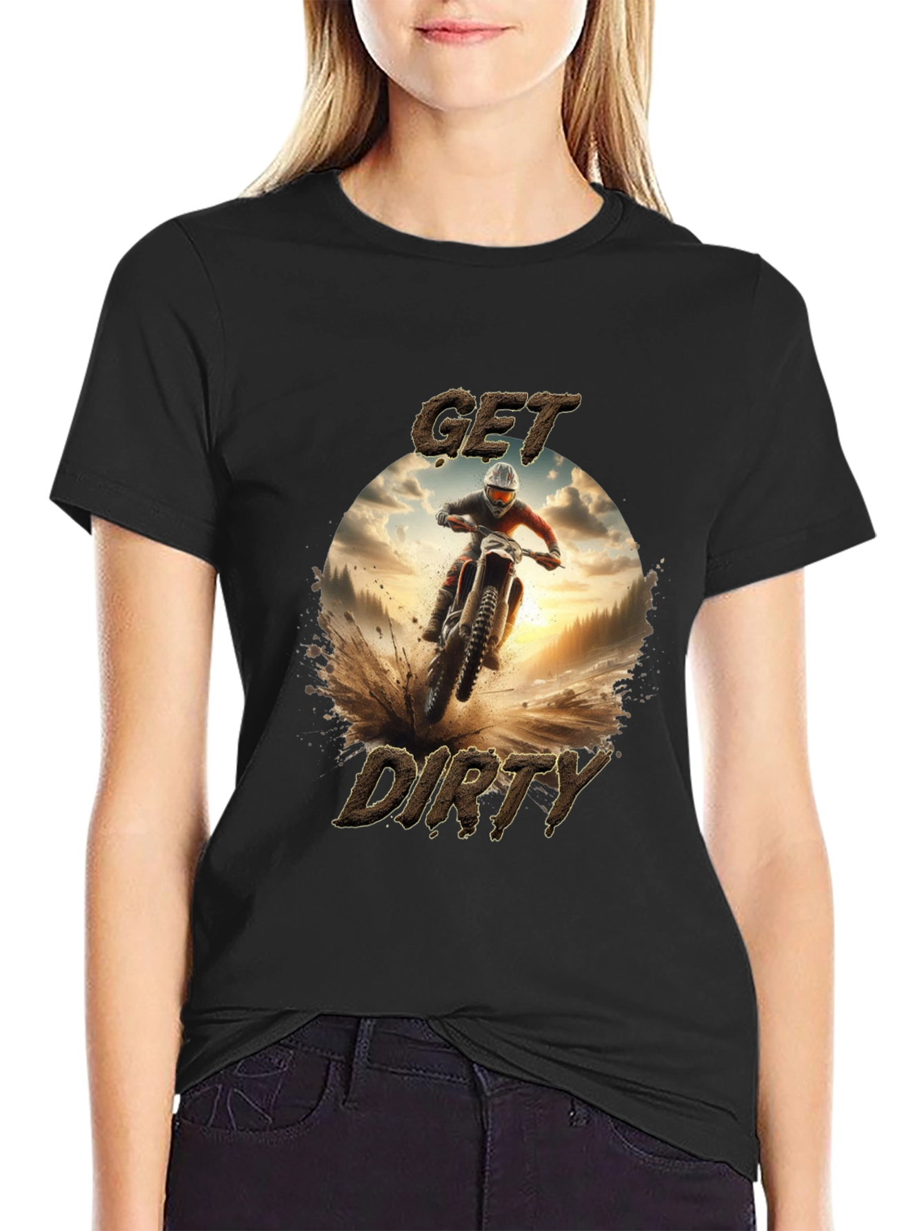 Get Dirty Black Graphic Tee